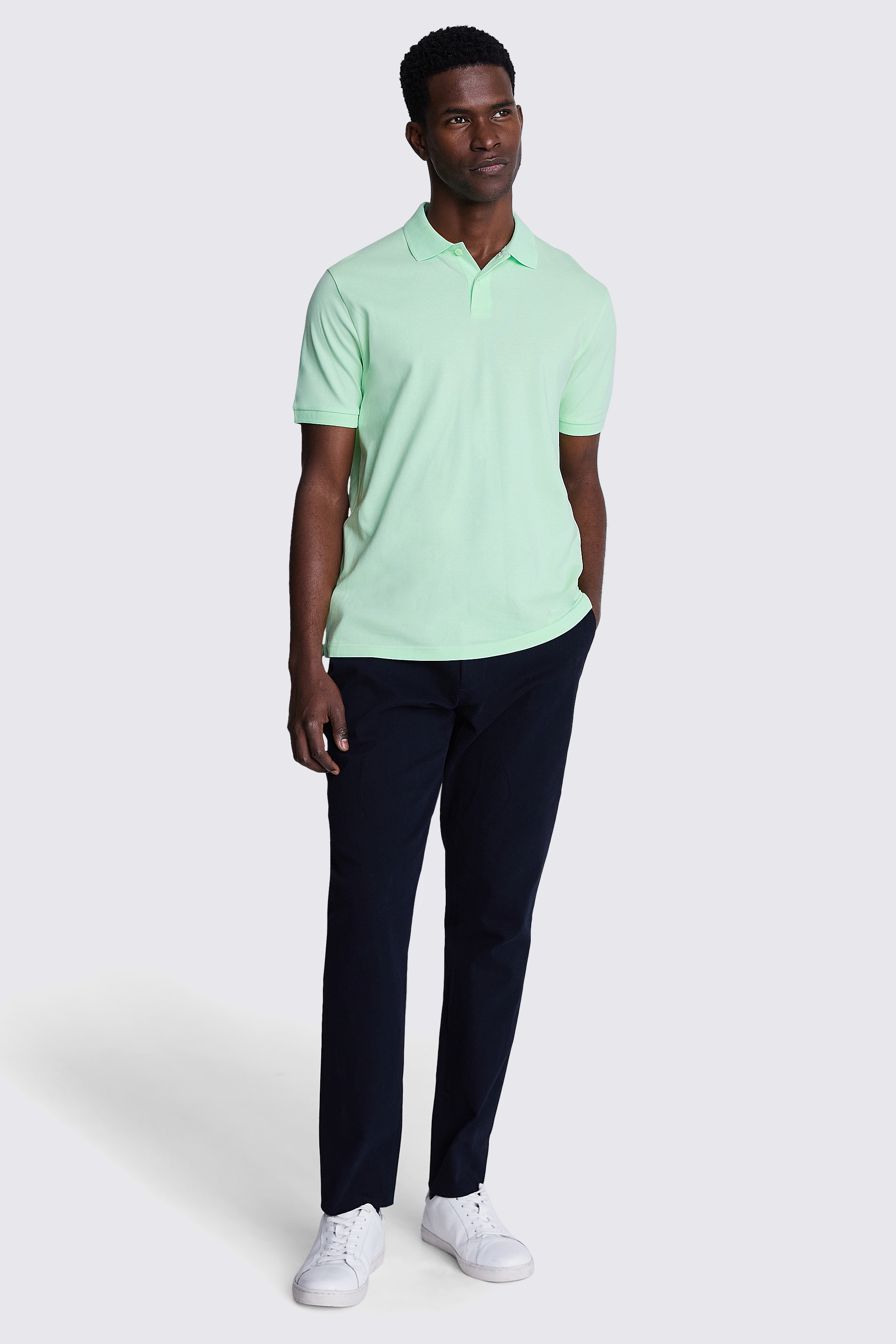 Apple Green Pique Polo Shirt