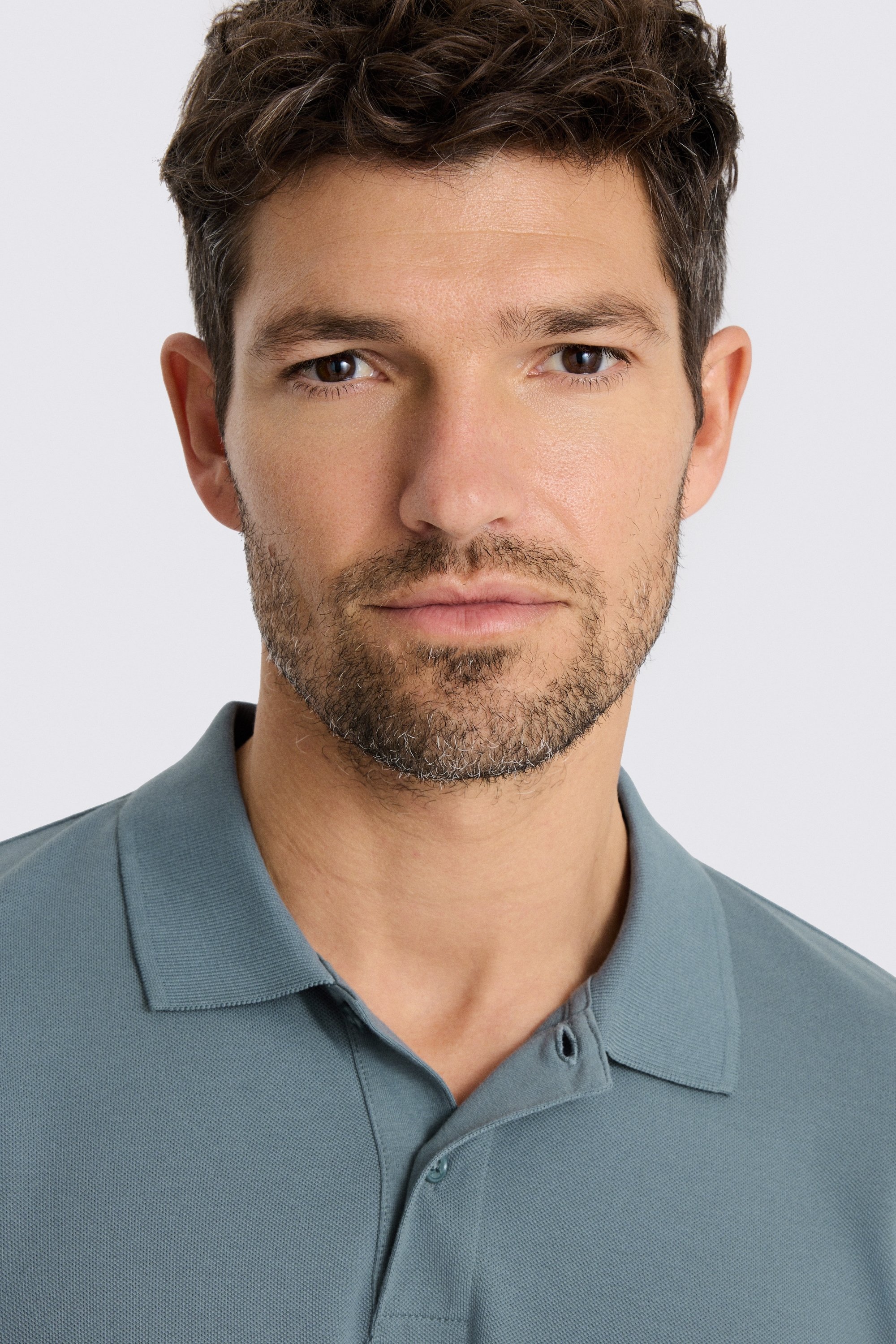 Teal Pique Polo Shirt