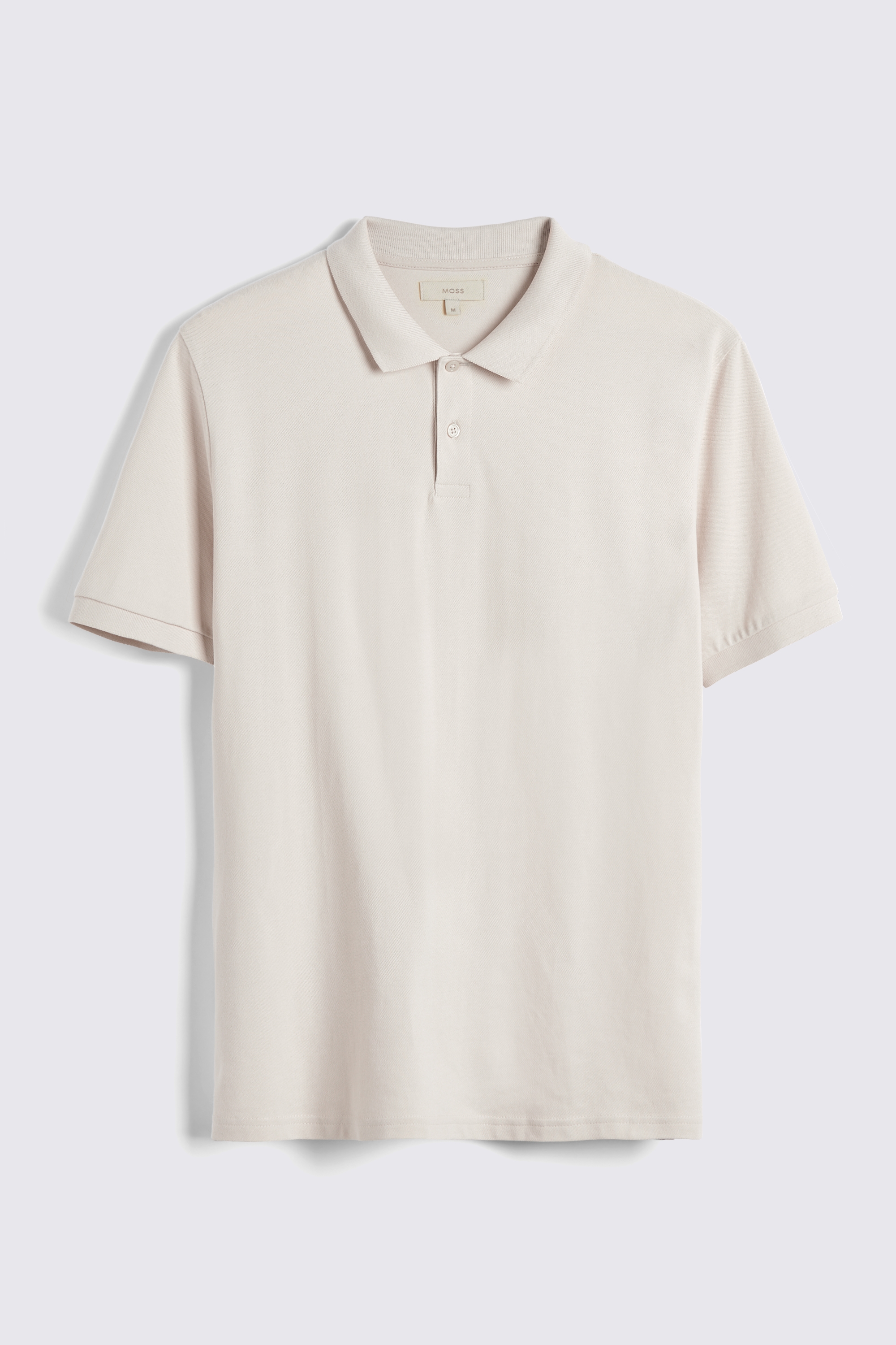 Ecru Pique Polo Shirt