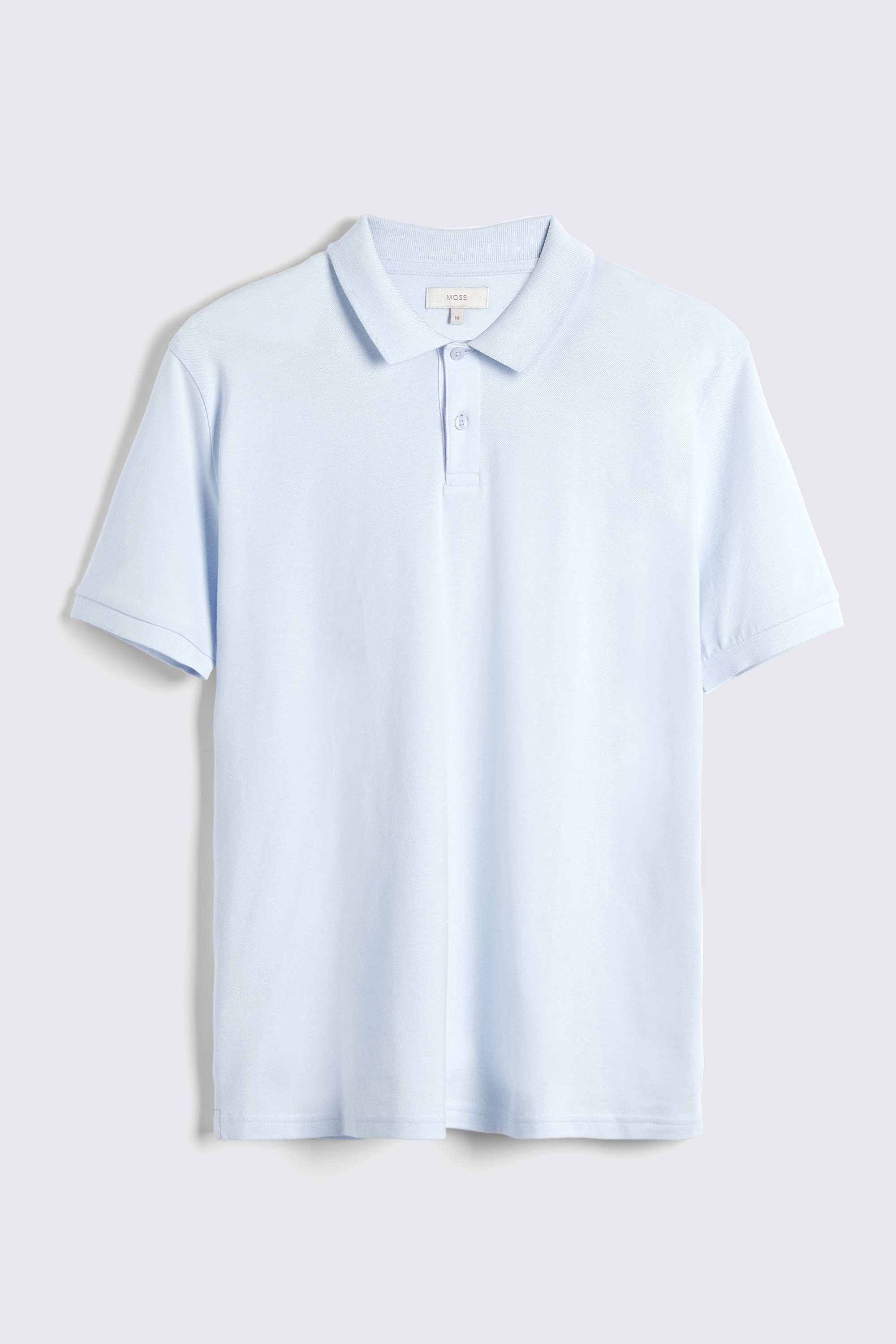 Light Blue Pique Polo Shirt