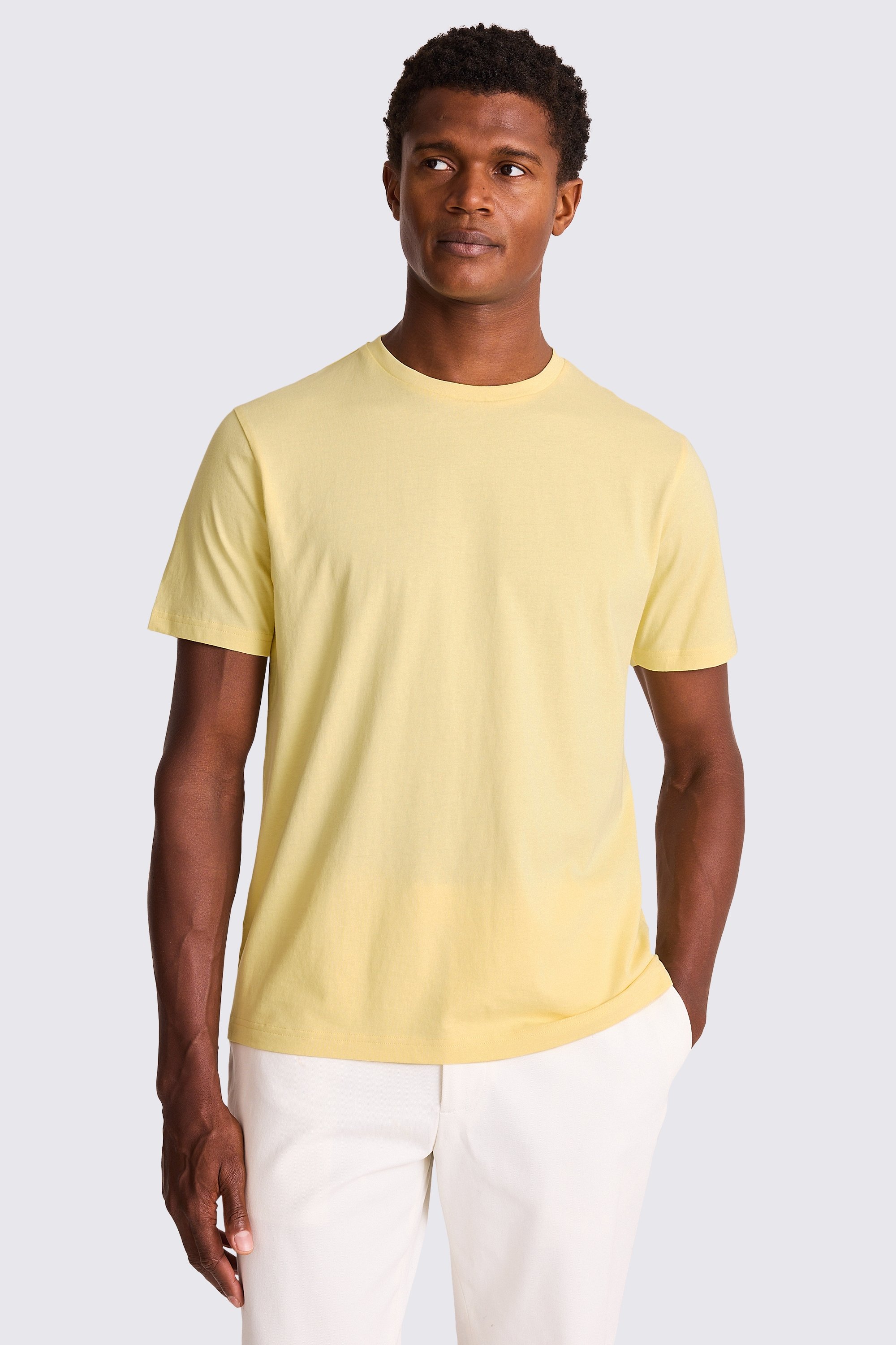 Yellow Crew-Neck T-Shirt
