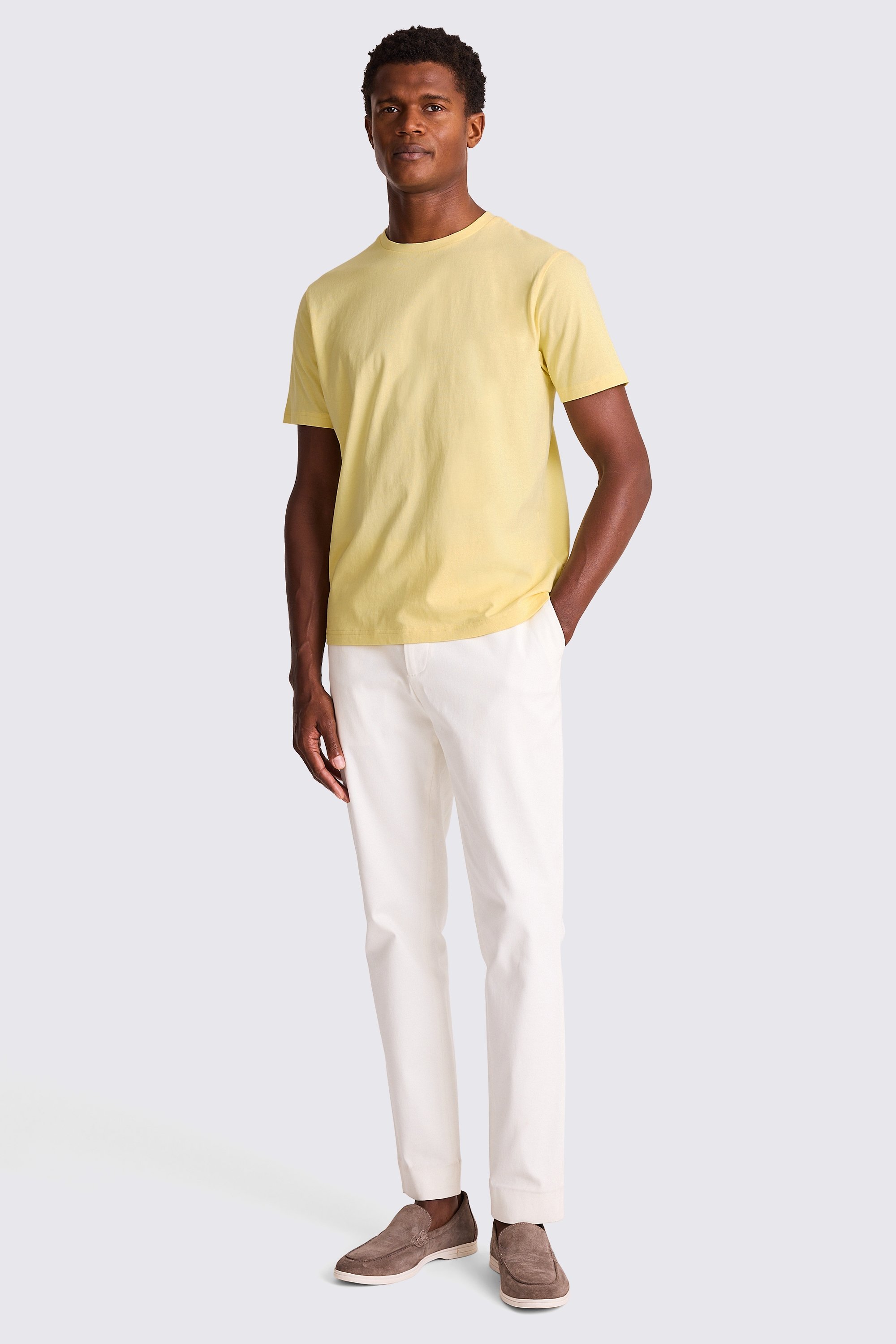 Yellow Crew-Neck T-Shirt