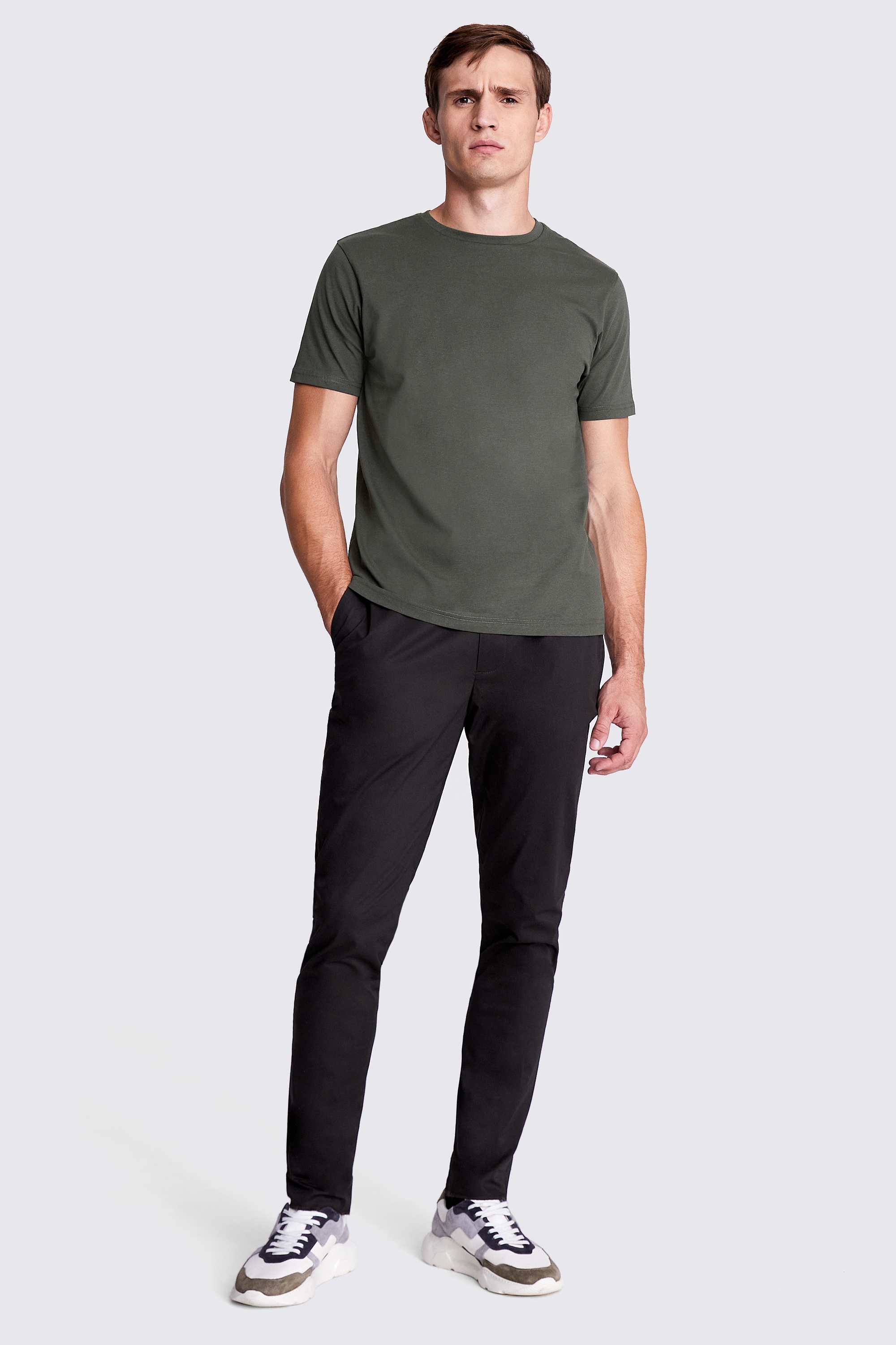 Khaki Crew-Neck T-Shirt