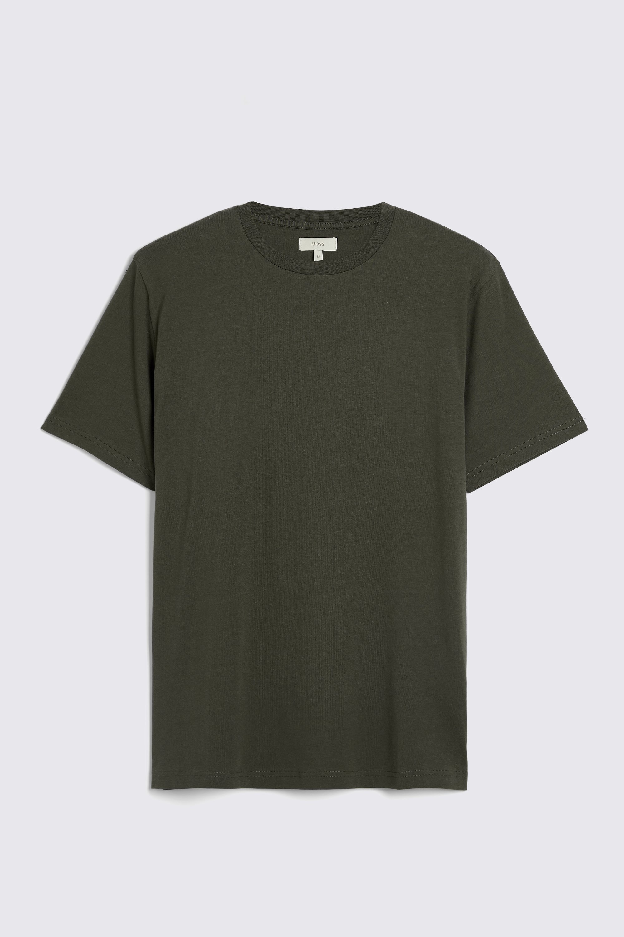 Khaki Crew-Neck T-Shirt | Buy Online at Moss