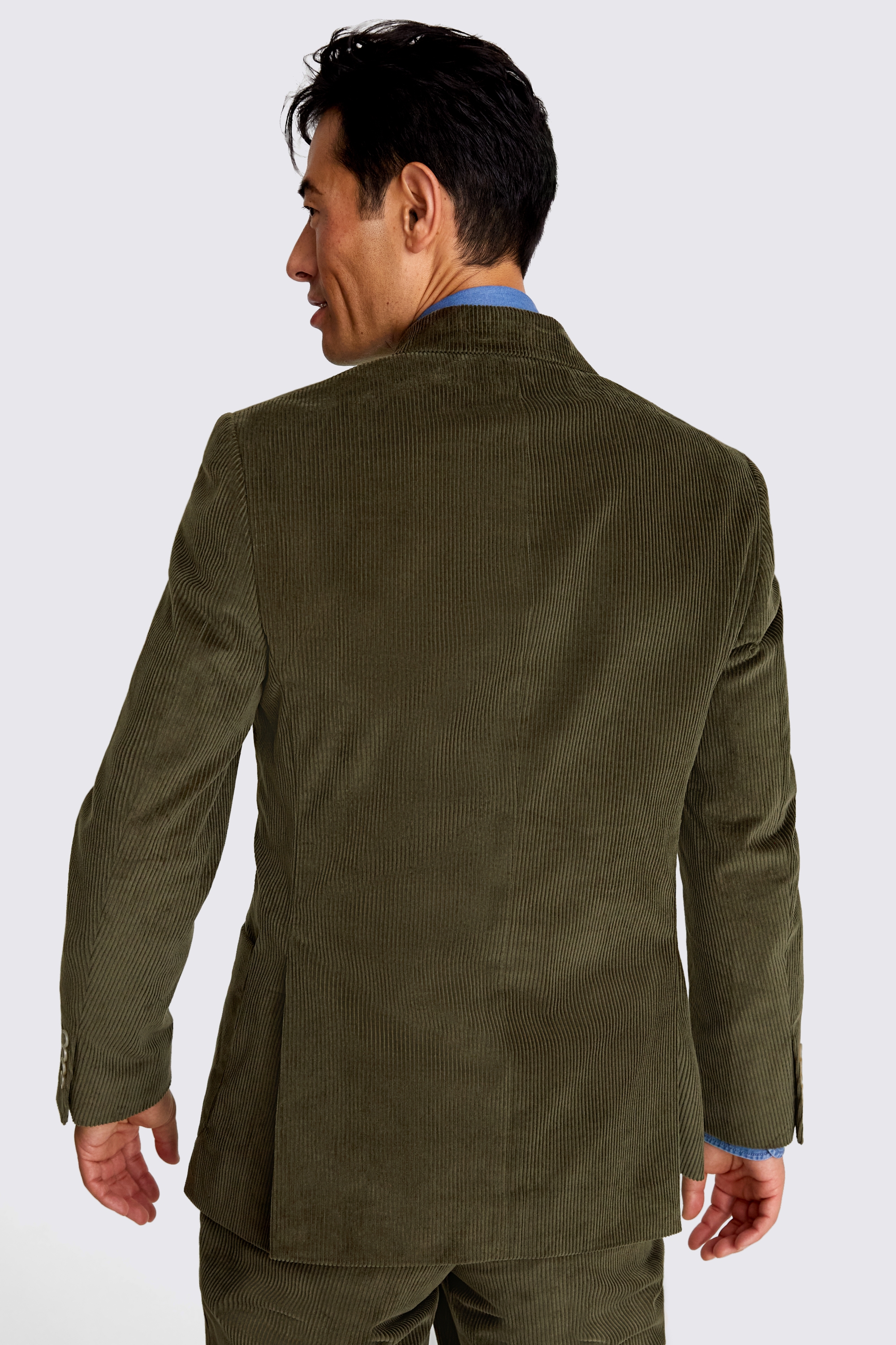 Tailored Fit Olive Corduroy Jacket