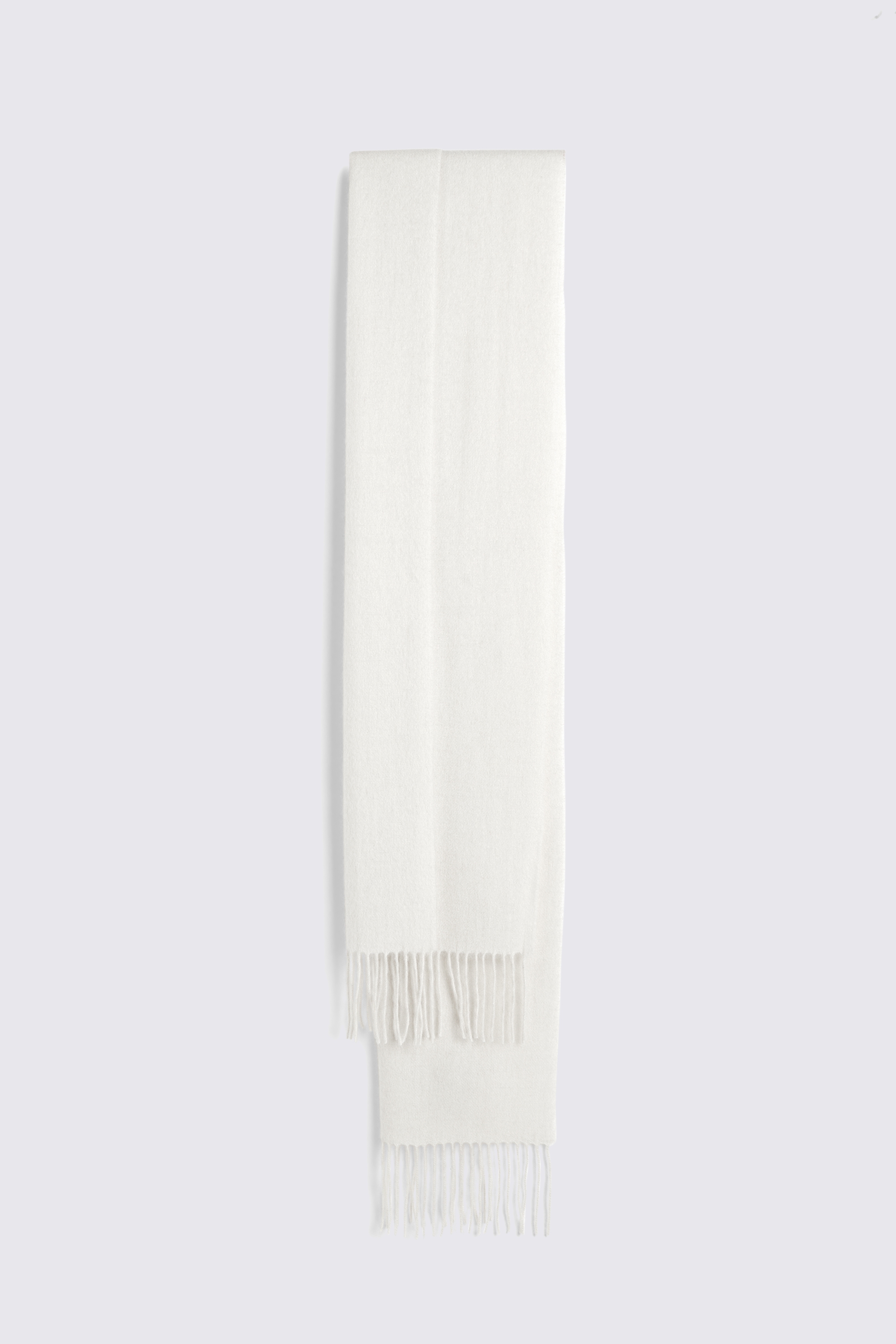 Winter White Cashmere Blend Scarf | Buy Online at Moss