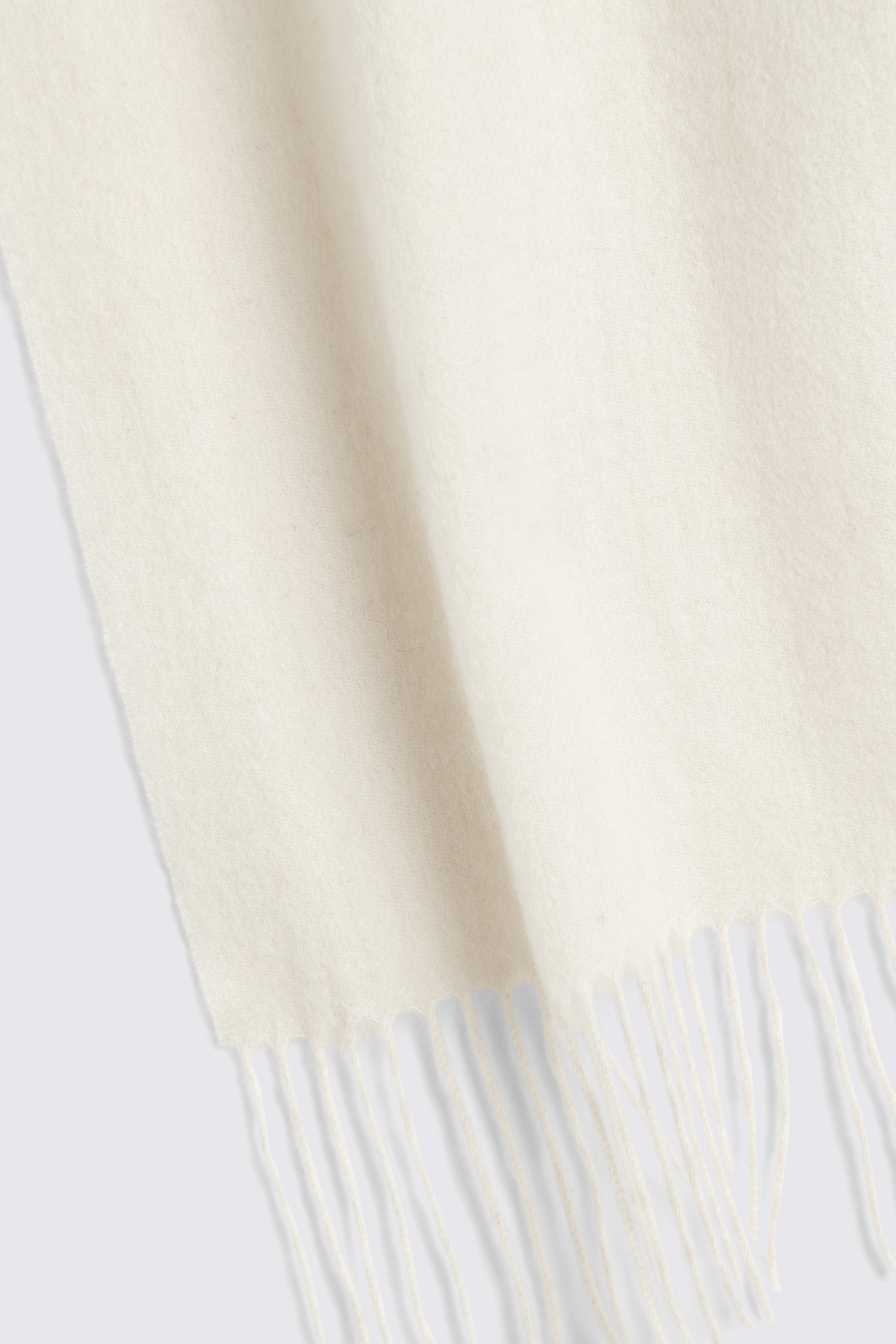 Winter White Cashmere Blend Scarf
