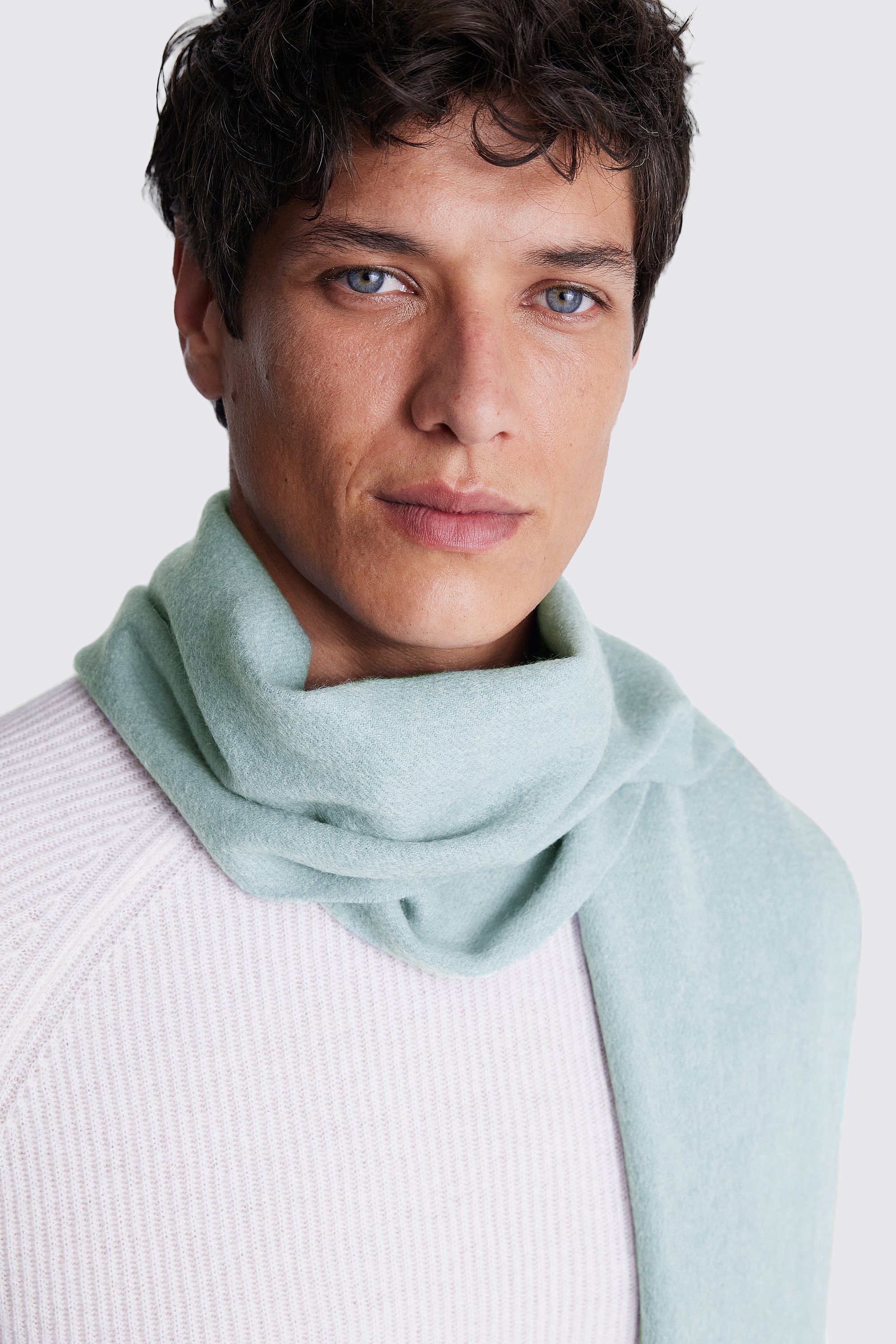 Airforce Blue Cashmere Blend Scarf