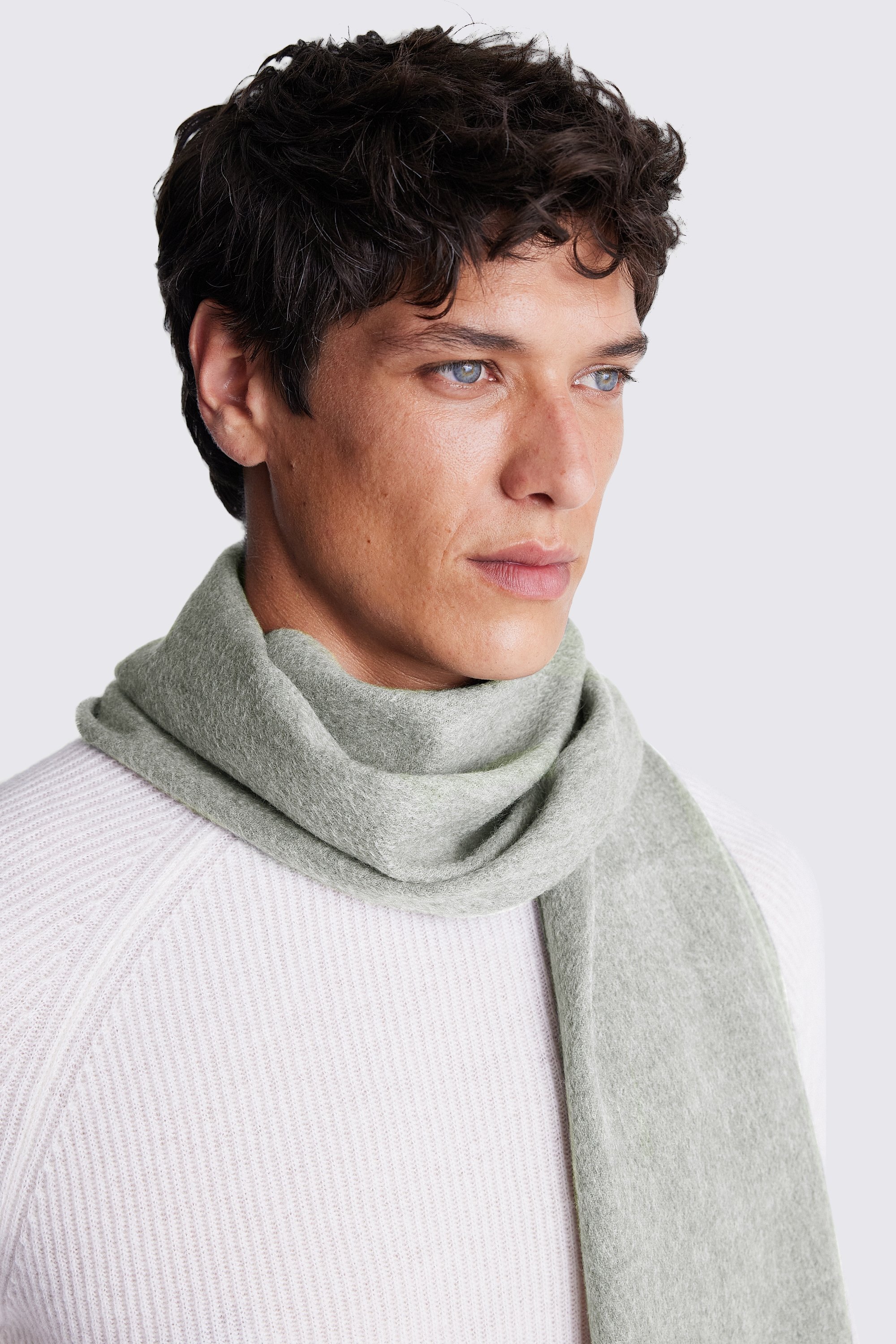 Sage Cashmere Blend Scarf