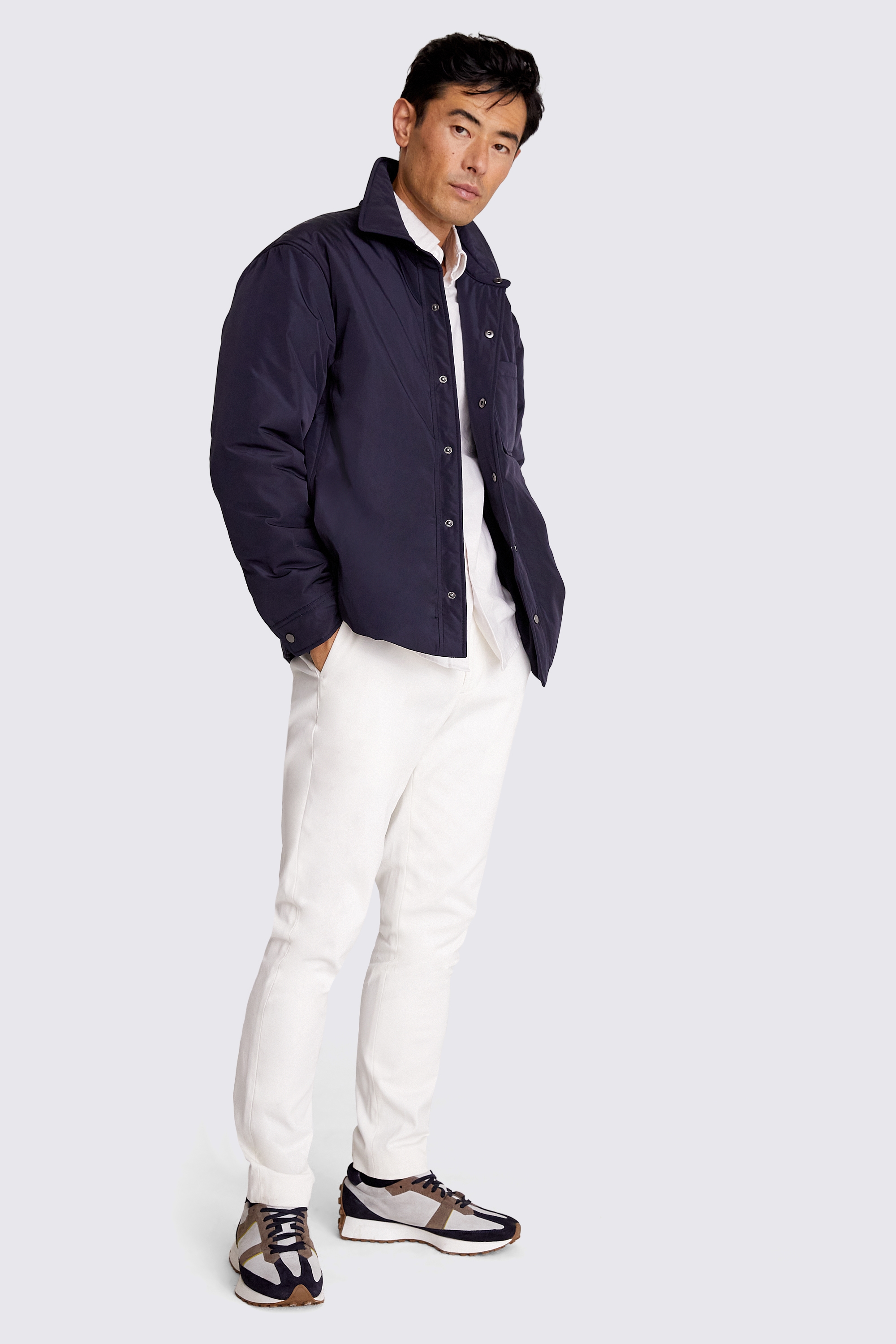 Navy Wadded Jacket Buy Online at Moss