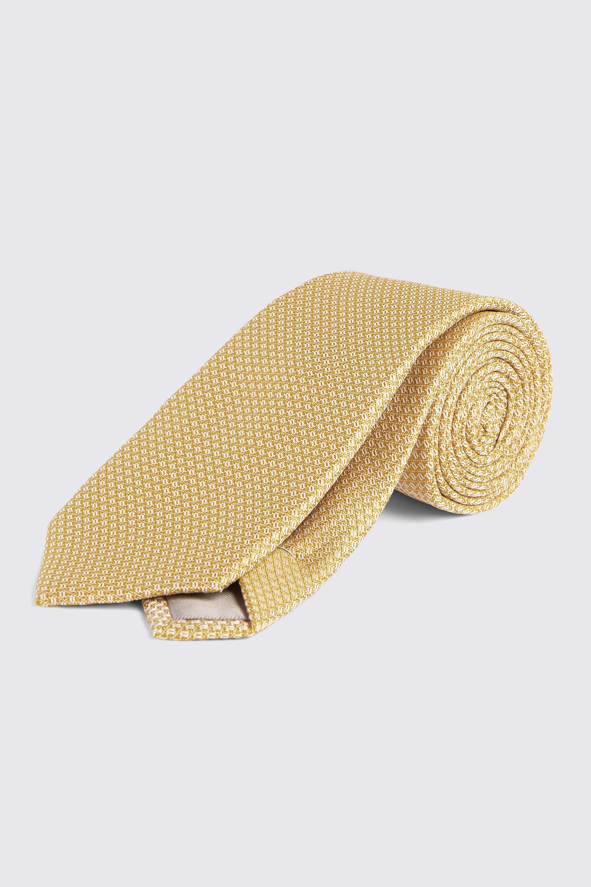 Ochre Textured Tie