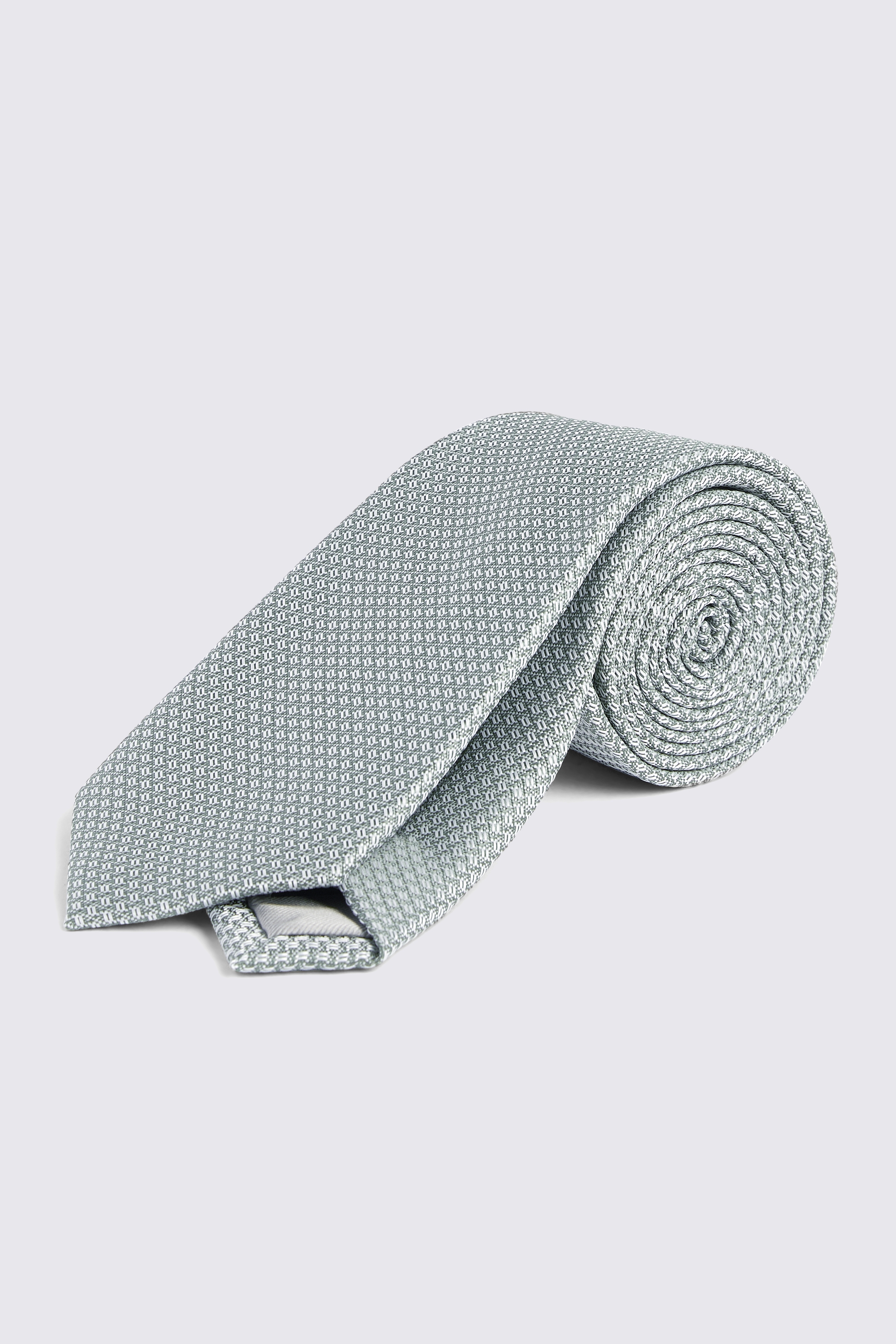 Sage Textured Tie | Buy Online at Moss