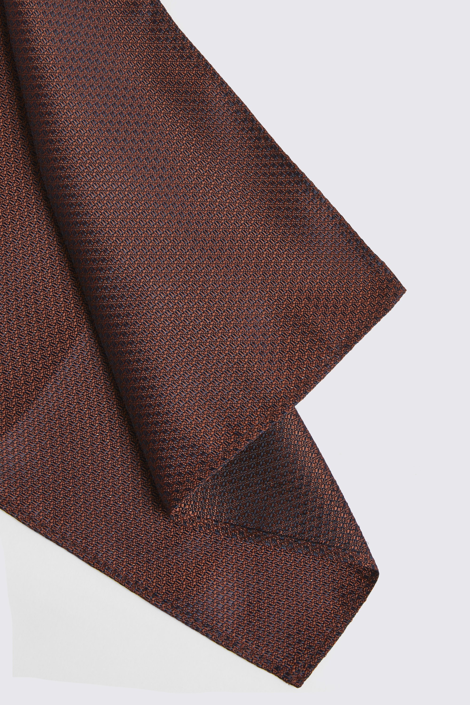Rust Textured Pocket Square