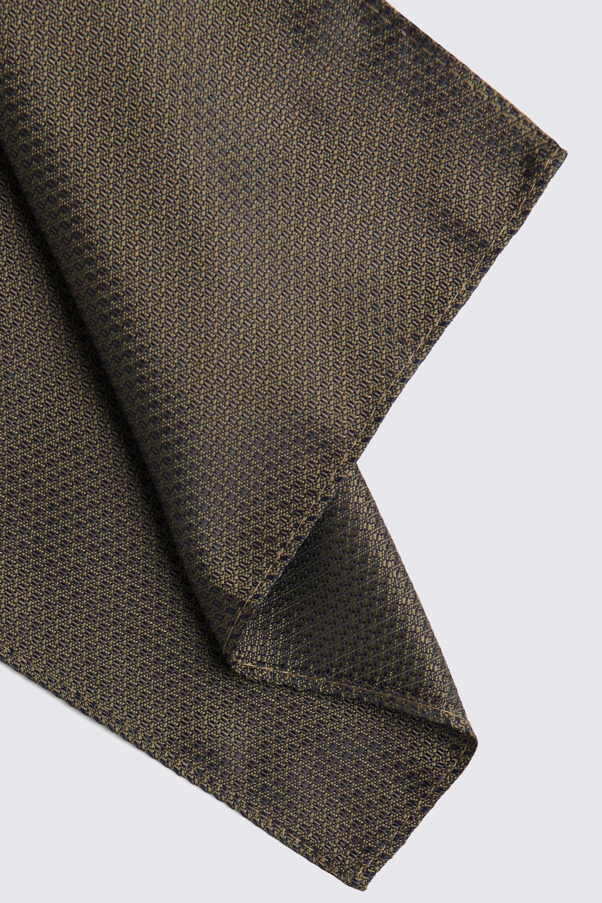 Olive Textured Pocket Square