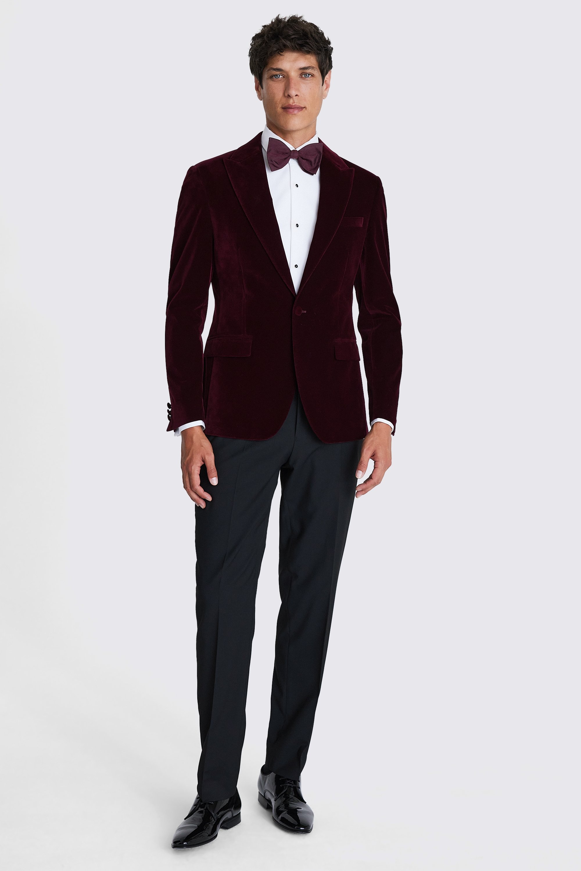 Moss bros on sale red velvet jacket