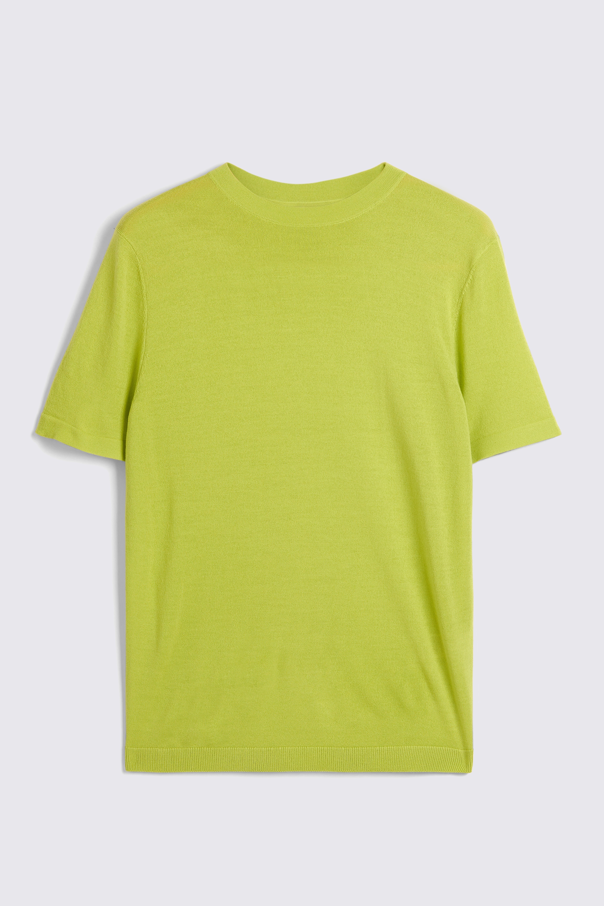 Lime Merino Crew-Neck T-Shirt