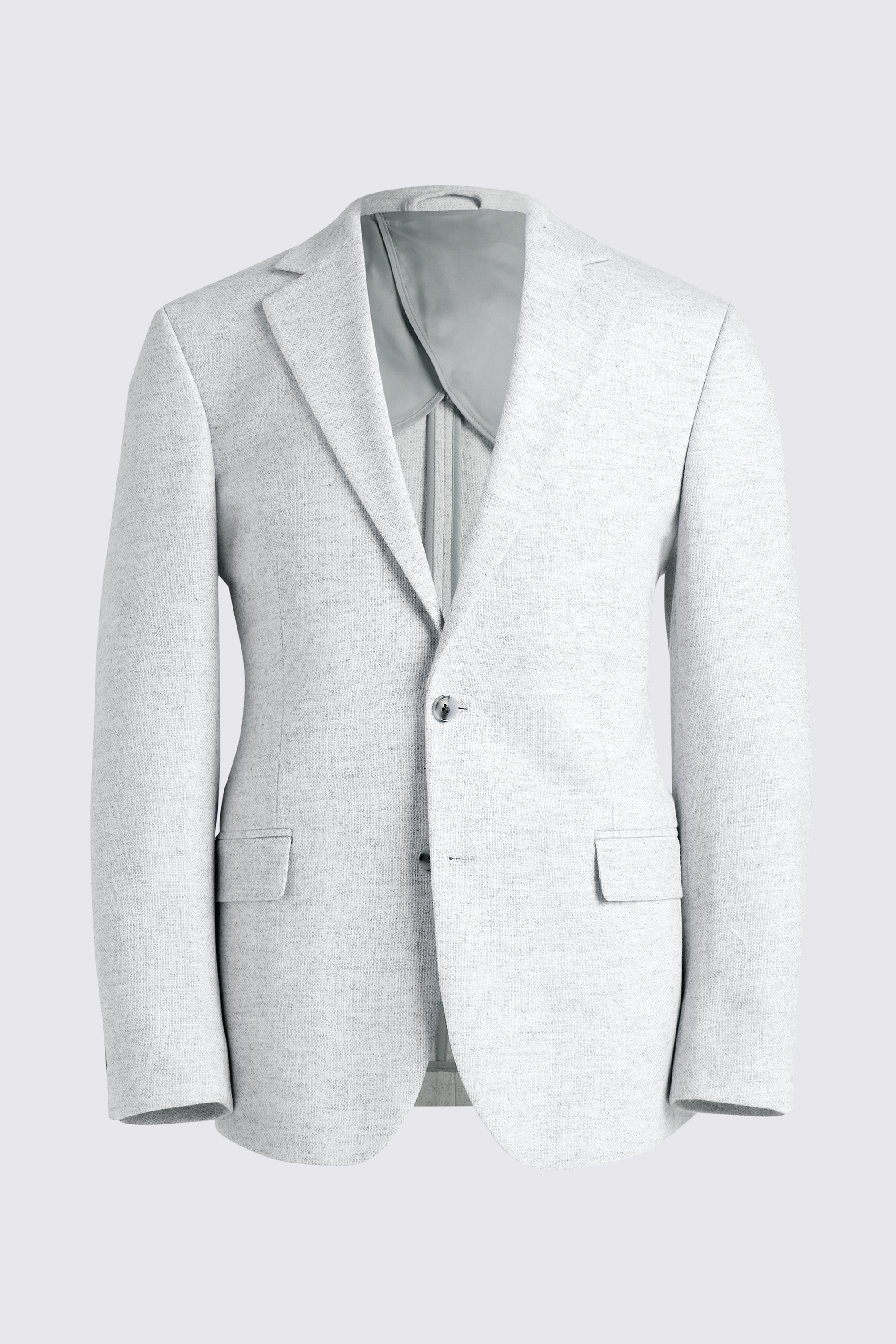 Tailored Fit Light Grey Donegal Jacket | Buy Online at Moss