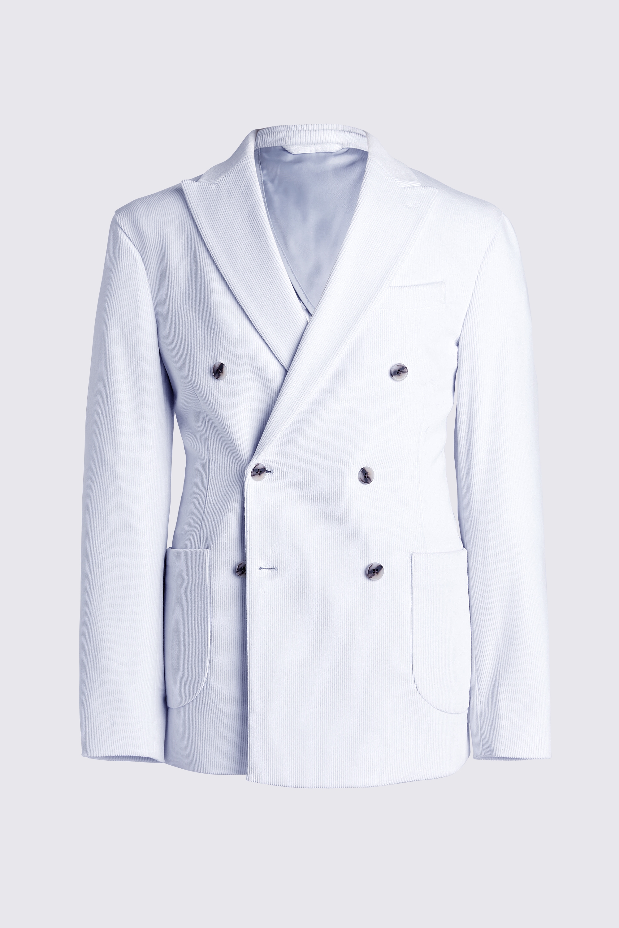 Tailored Fit Light Blue Corduroy Jacket