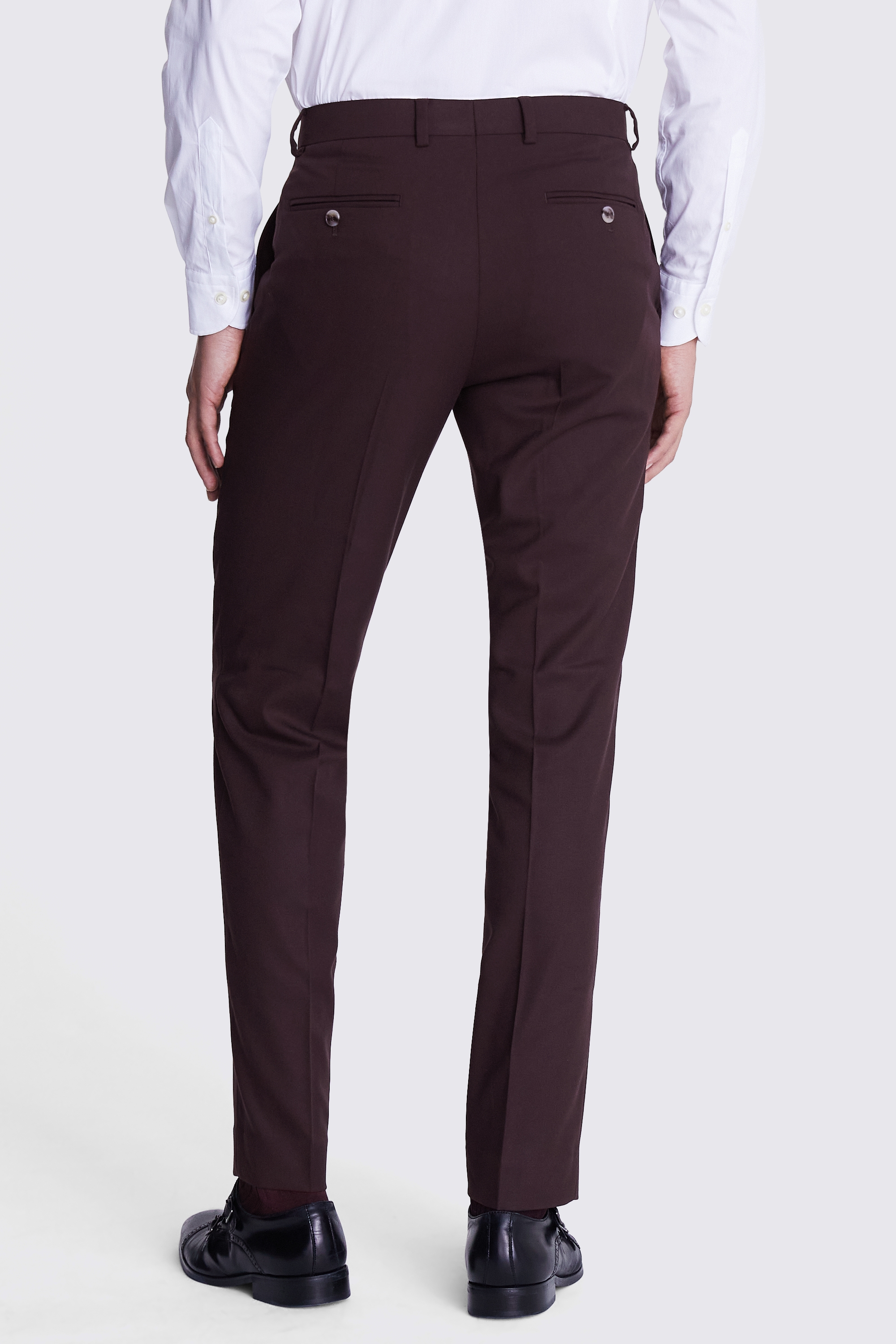 Tailored Fit Port Flannel Trousers | Buy Online at Moss