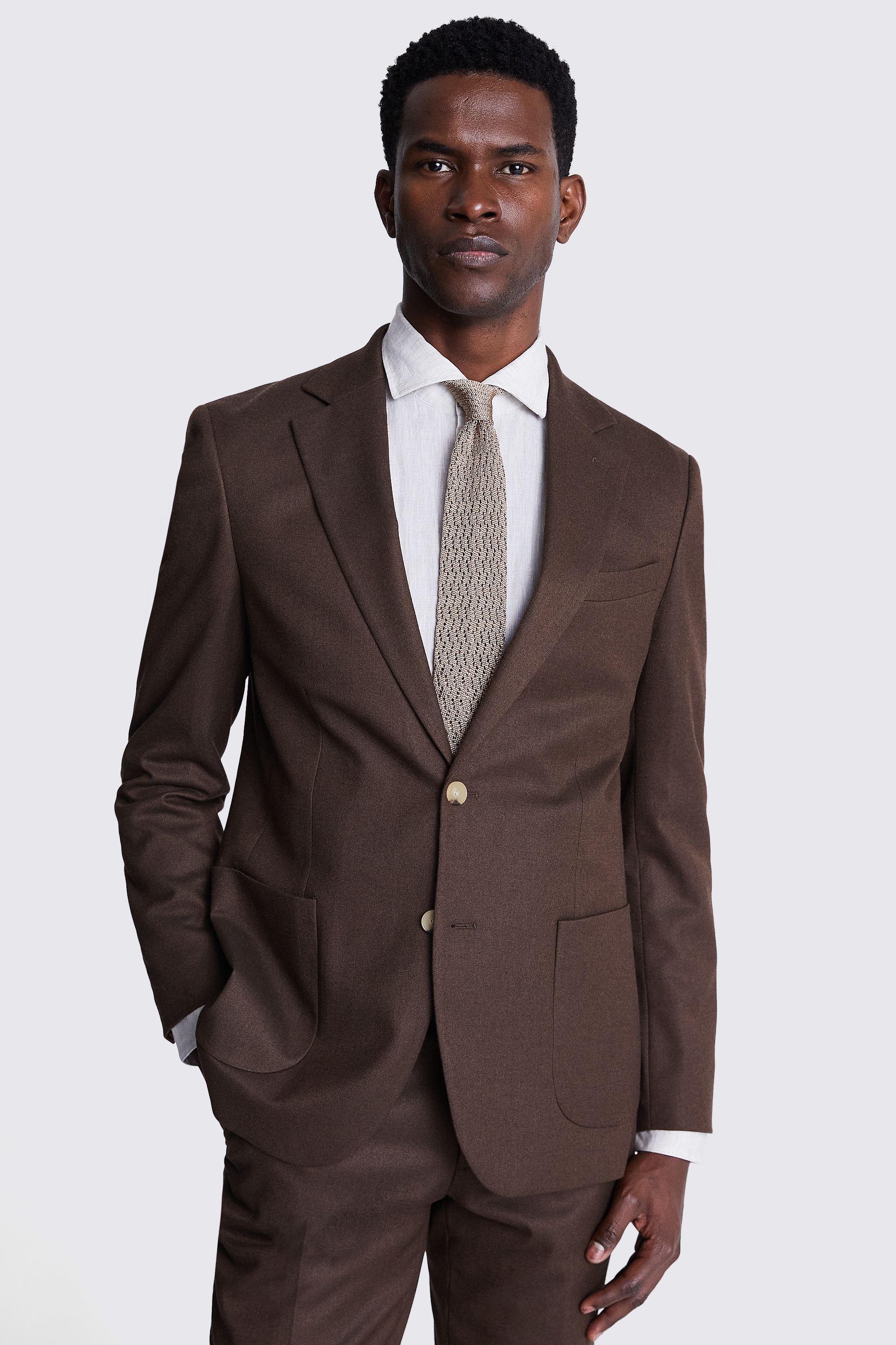 Tailored Fit Copper Flannel Jacket