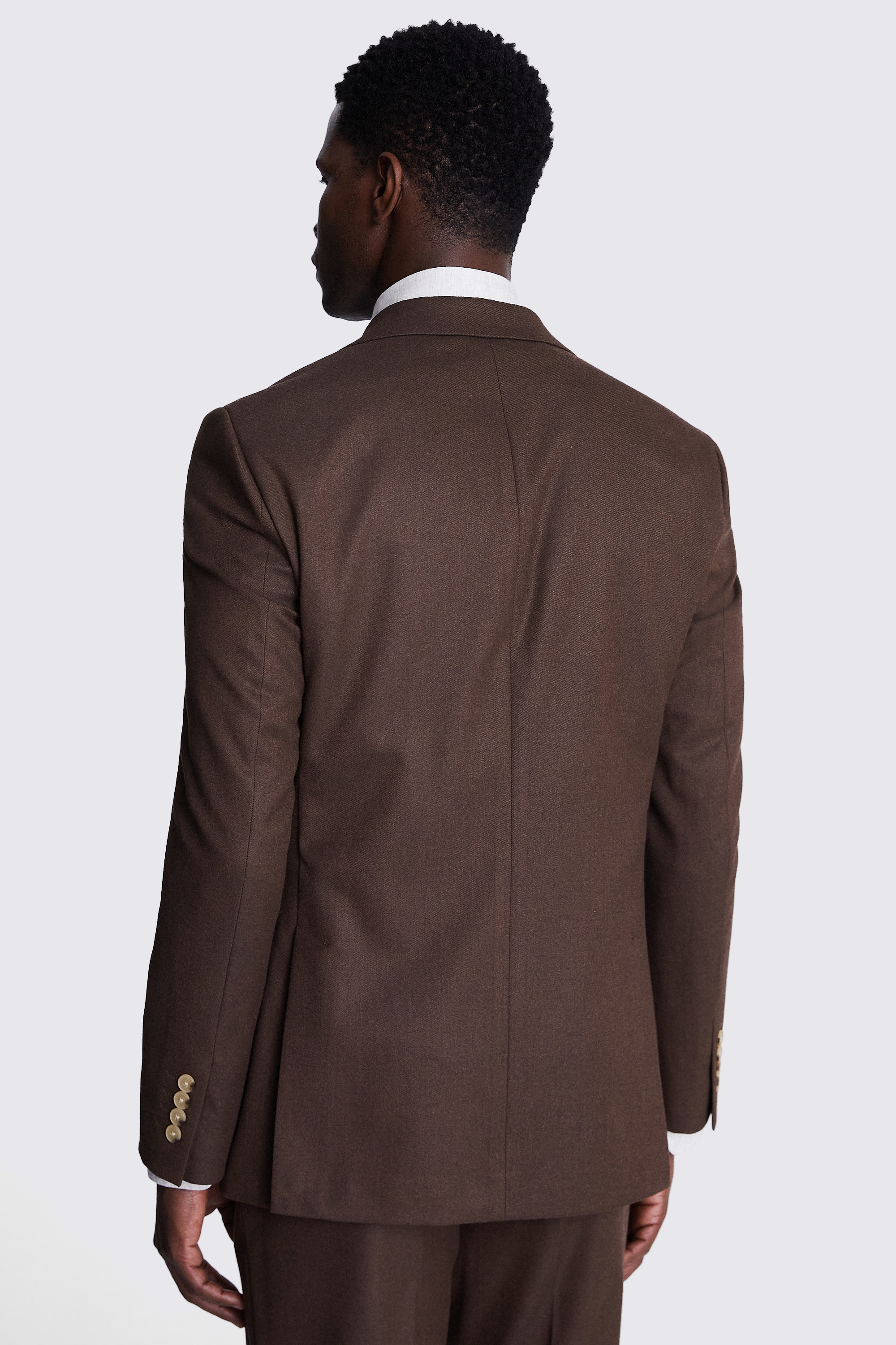 Tailored Fit Copper Flannel Jacket