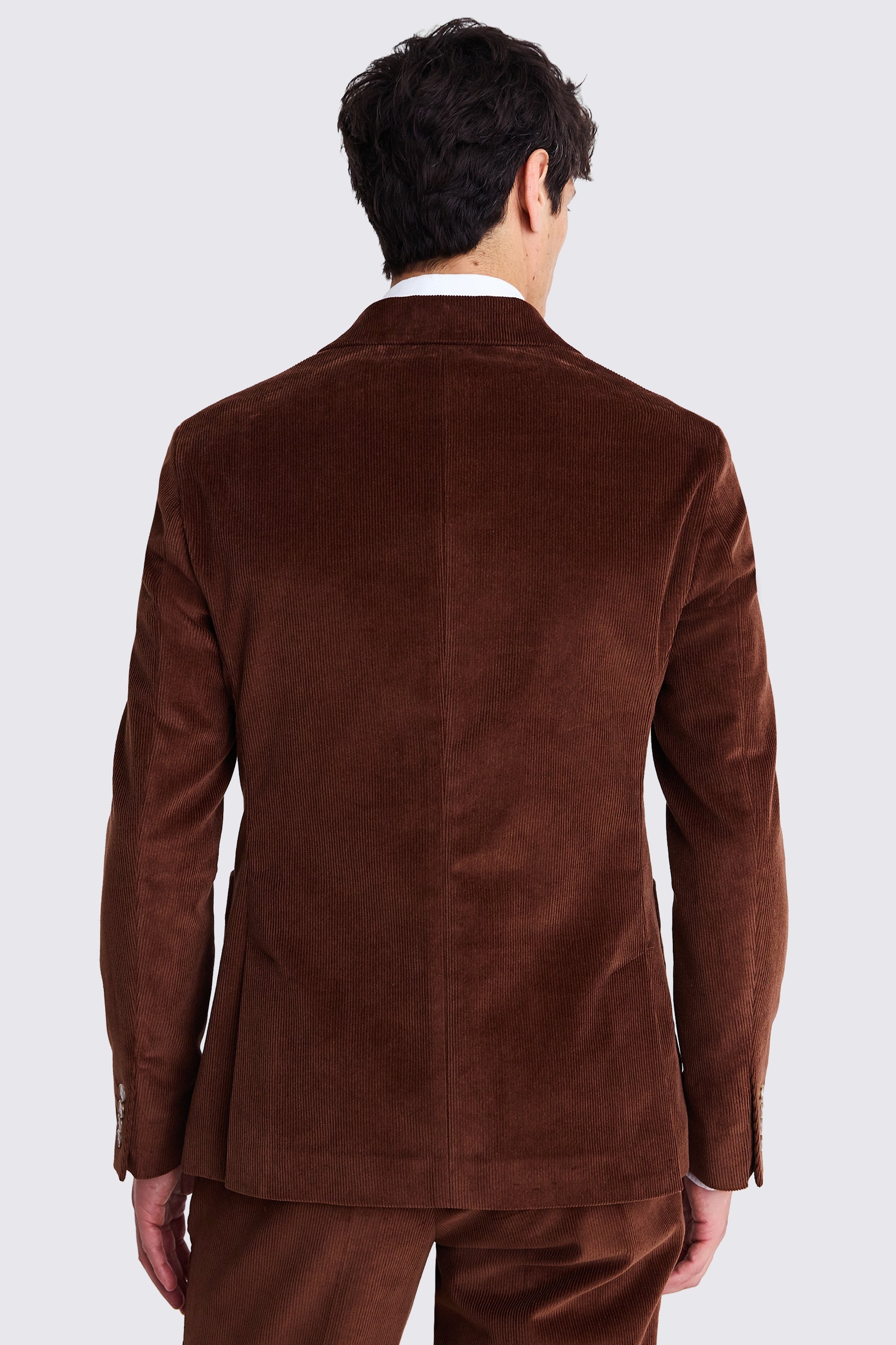 Slim Fit Copper Corduroy Jacket