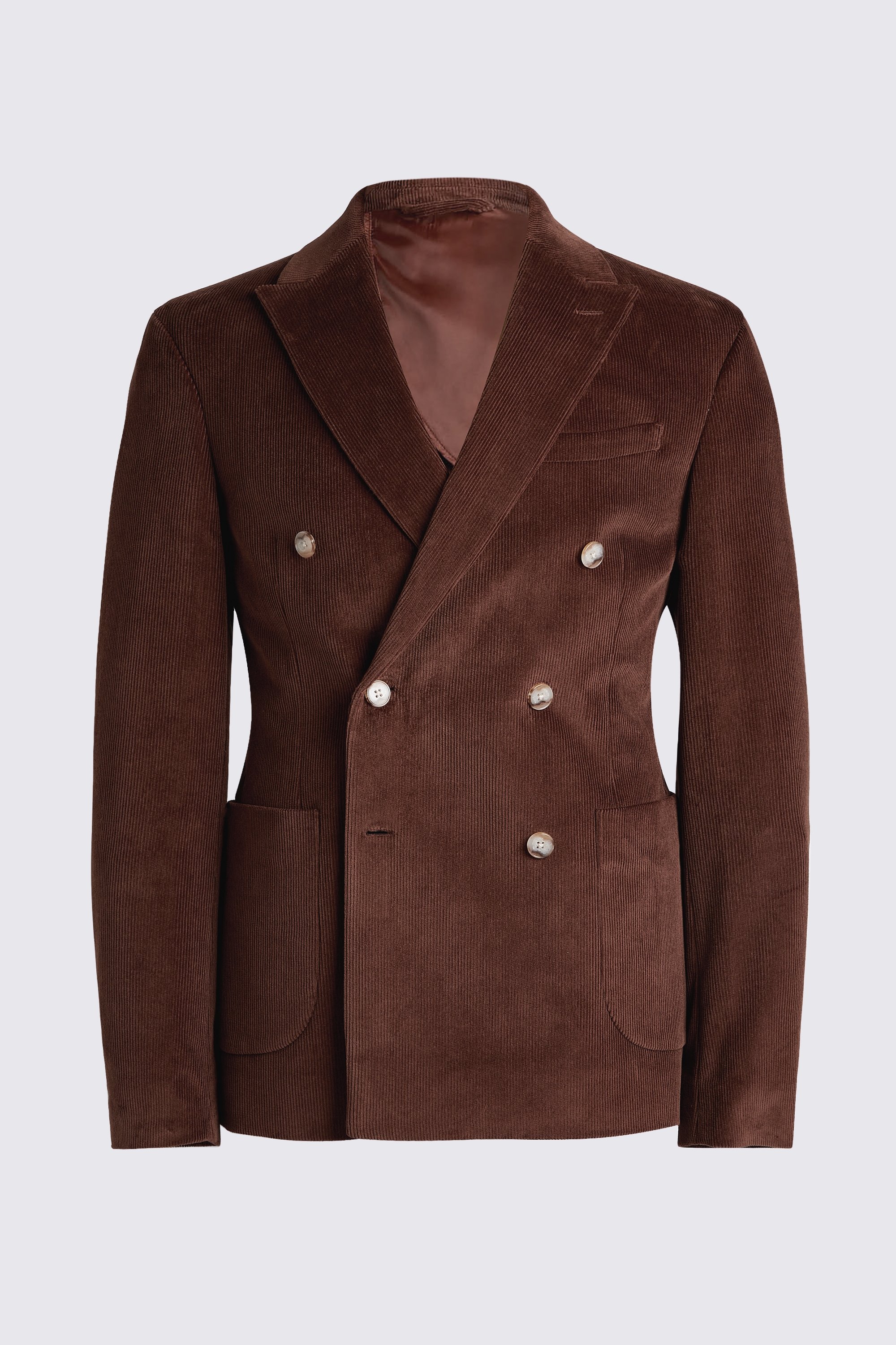 Slim Fit Copper Corduroy Jacket | Buy Online at Moss