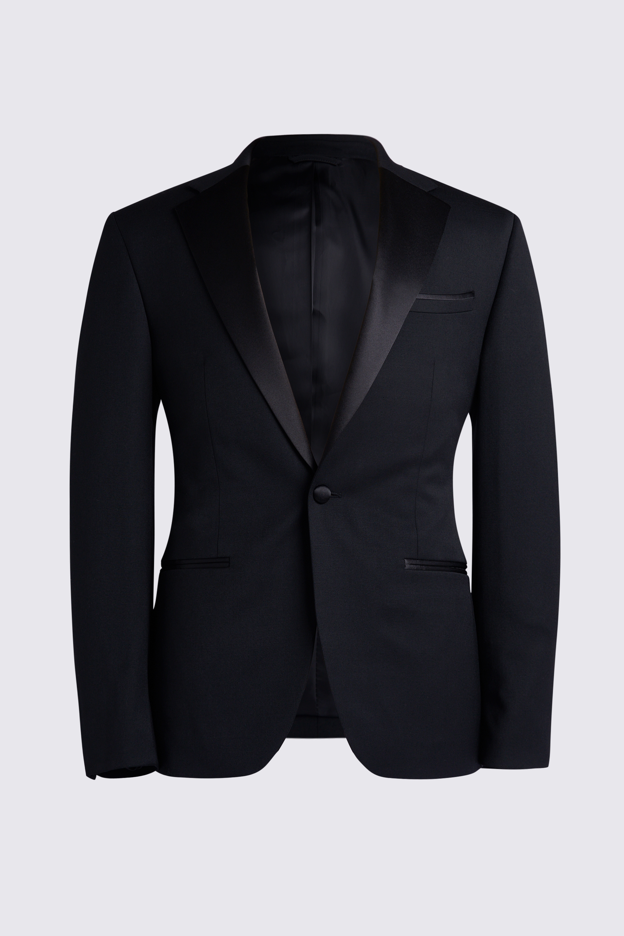 DKNY Slim Fit Black Notch Lapel Tuxedo Jacket | Buy Online at Moss