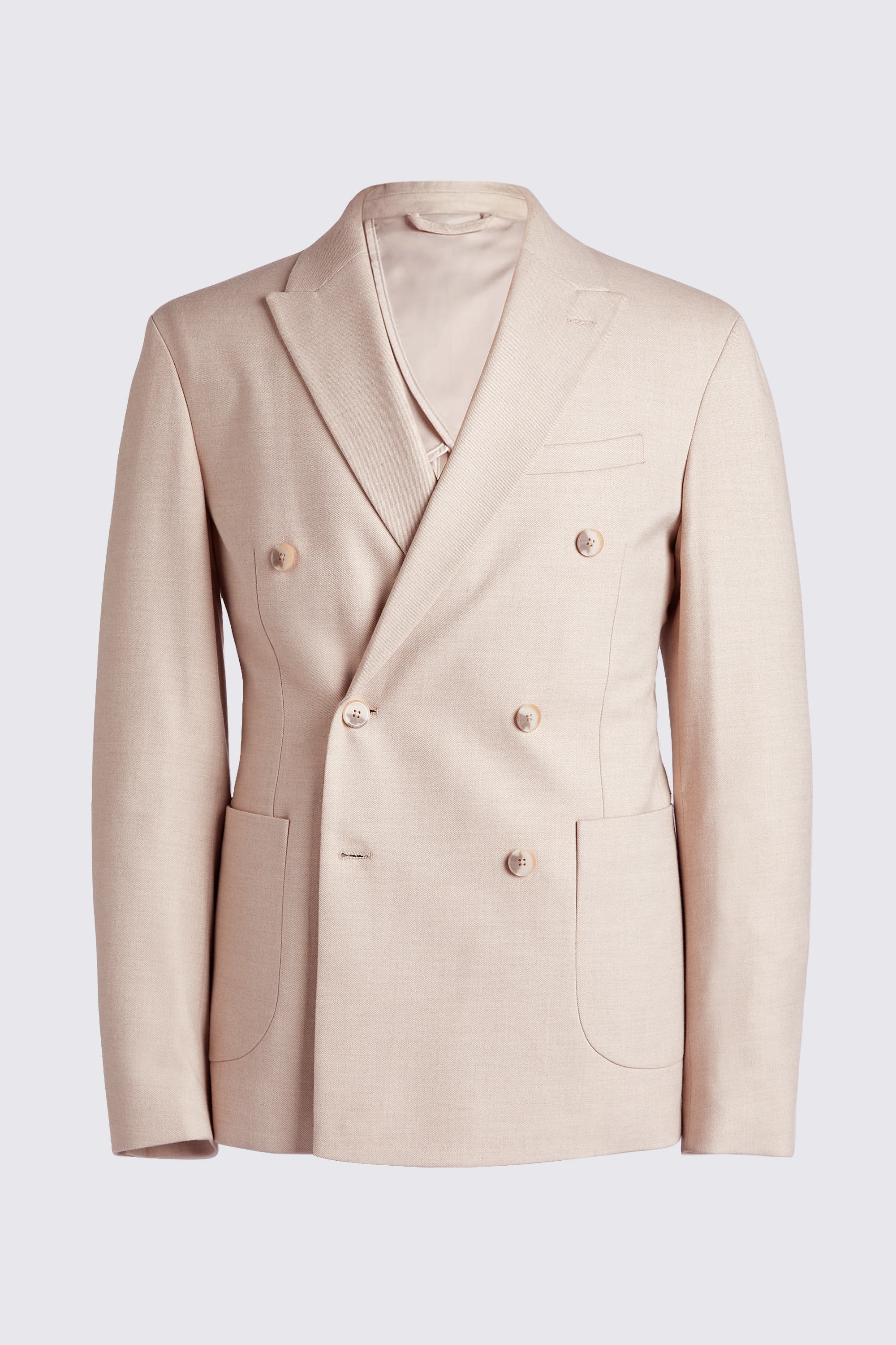 Slim Fit Light Camel Flannel Jacket