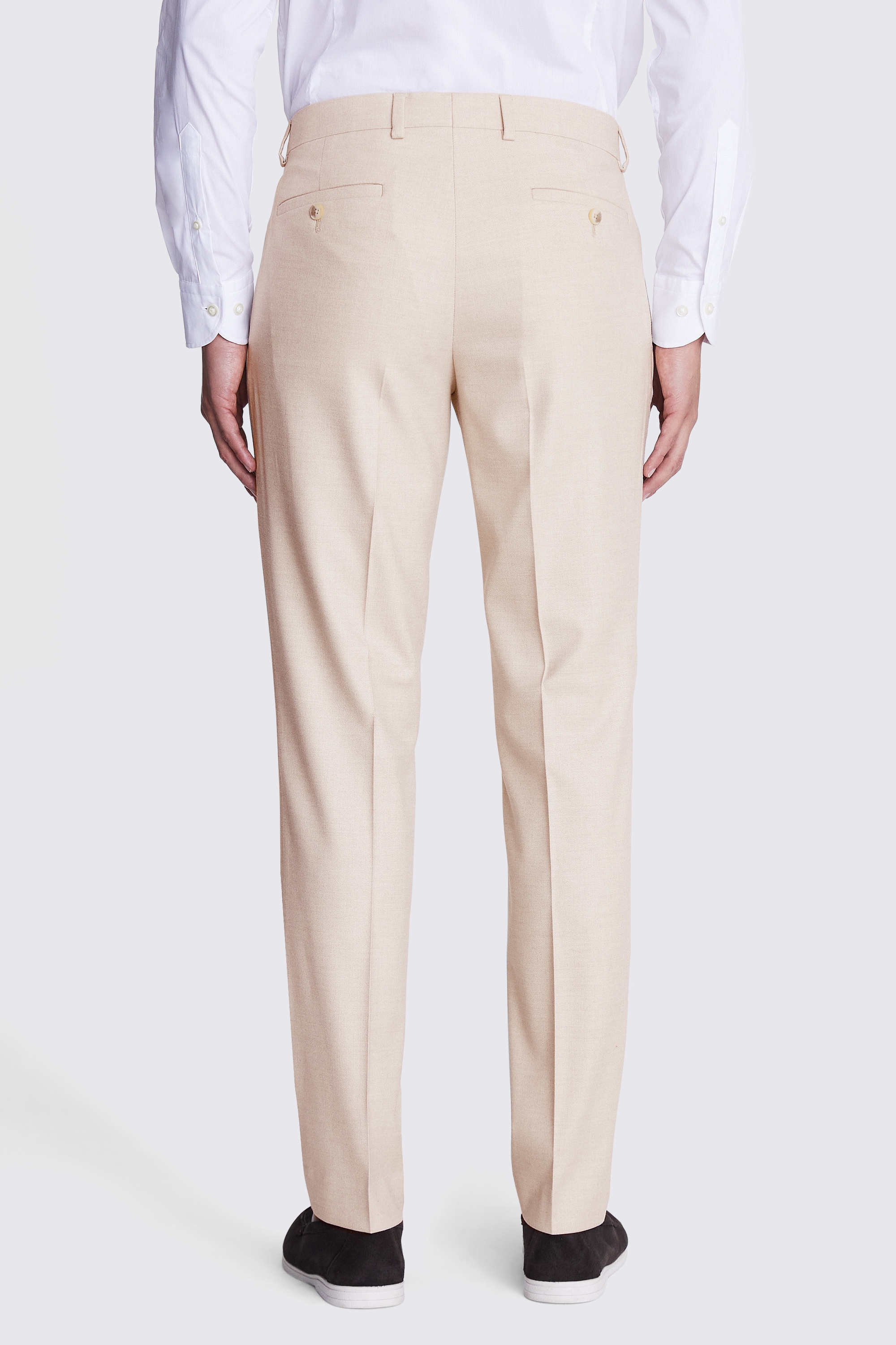 Slim Fit Light Camel Trousers | Buy Online at Moss
