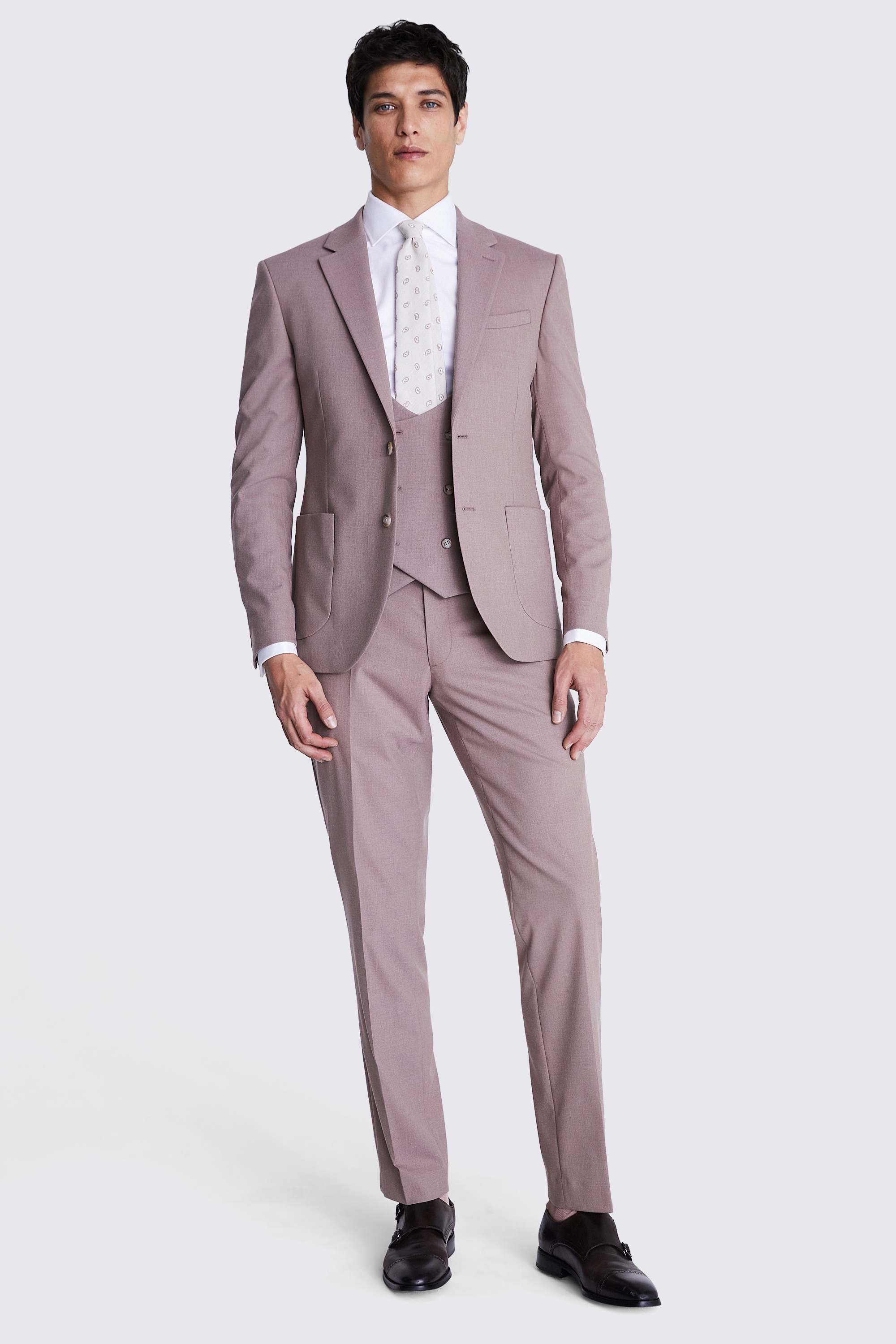 Slim Fit Dusty Pink Flannel Jacket