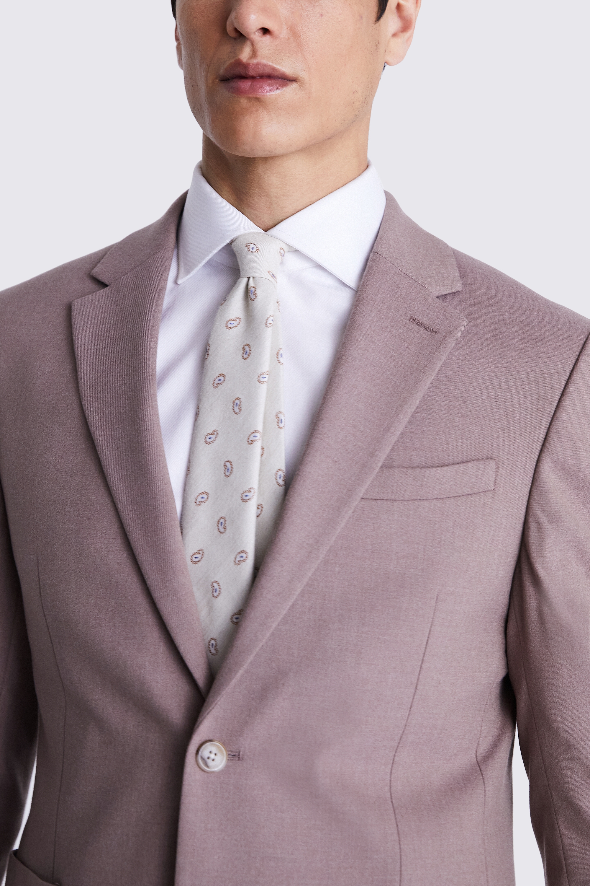 Slim Fit Dusty Pink Flannel Jacket
