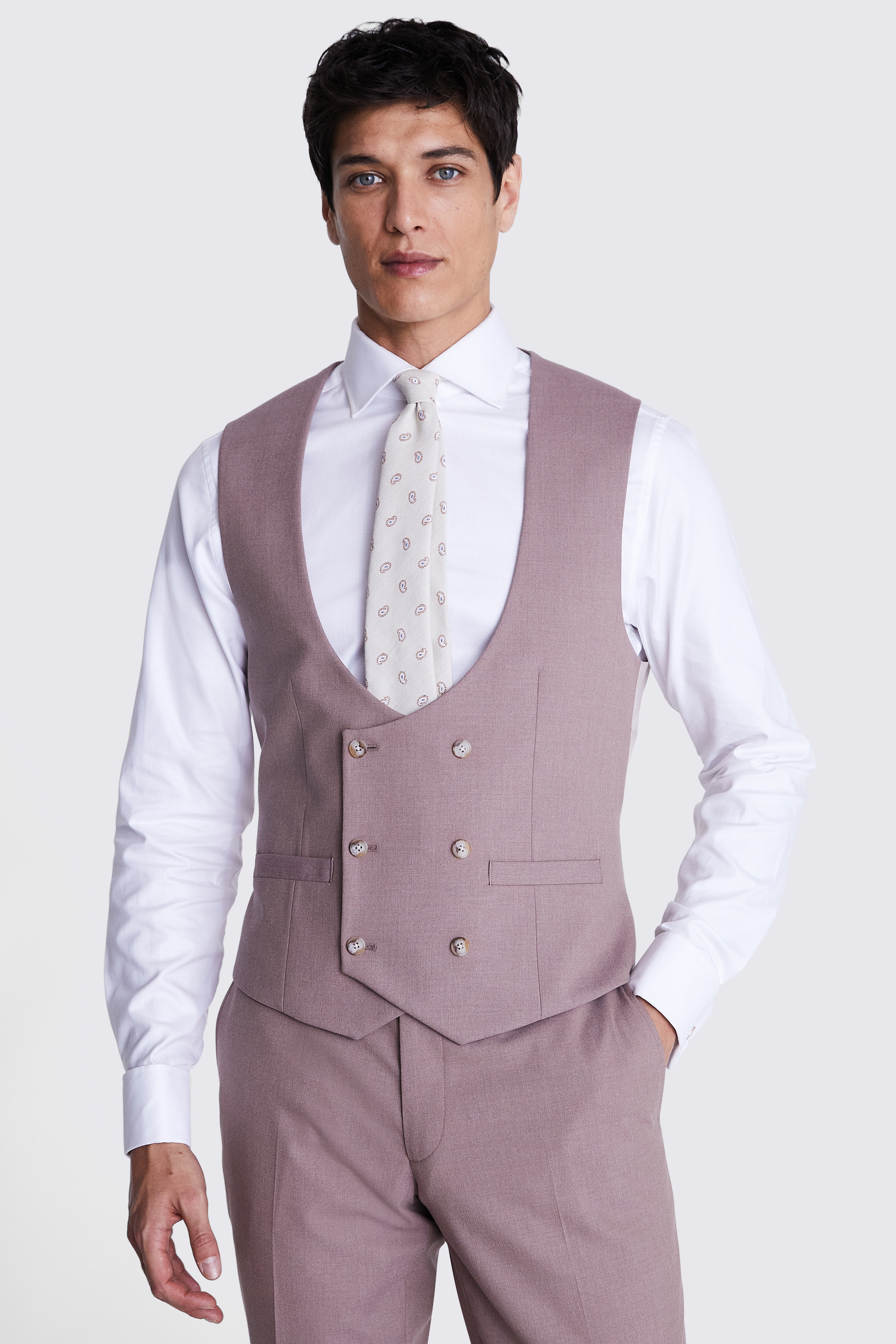 Slim Fit Dusty Pink Flannel Jacket