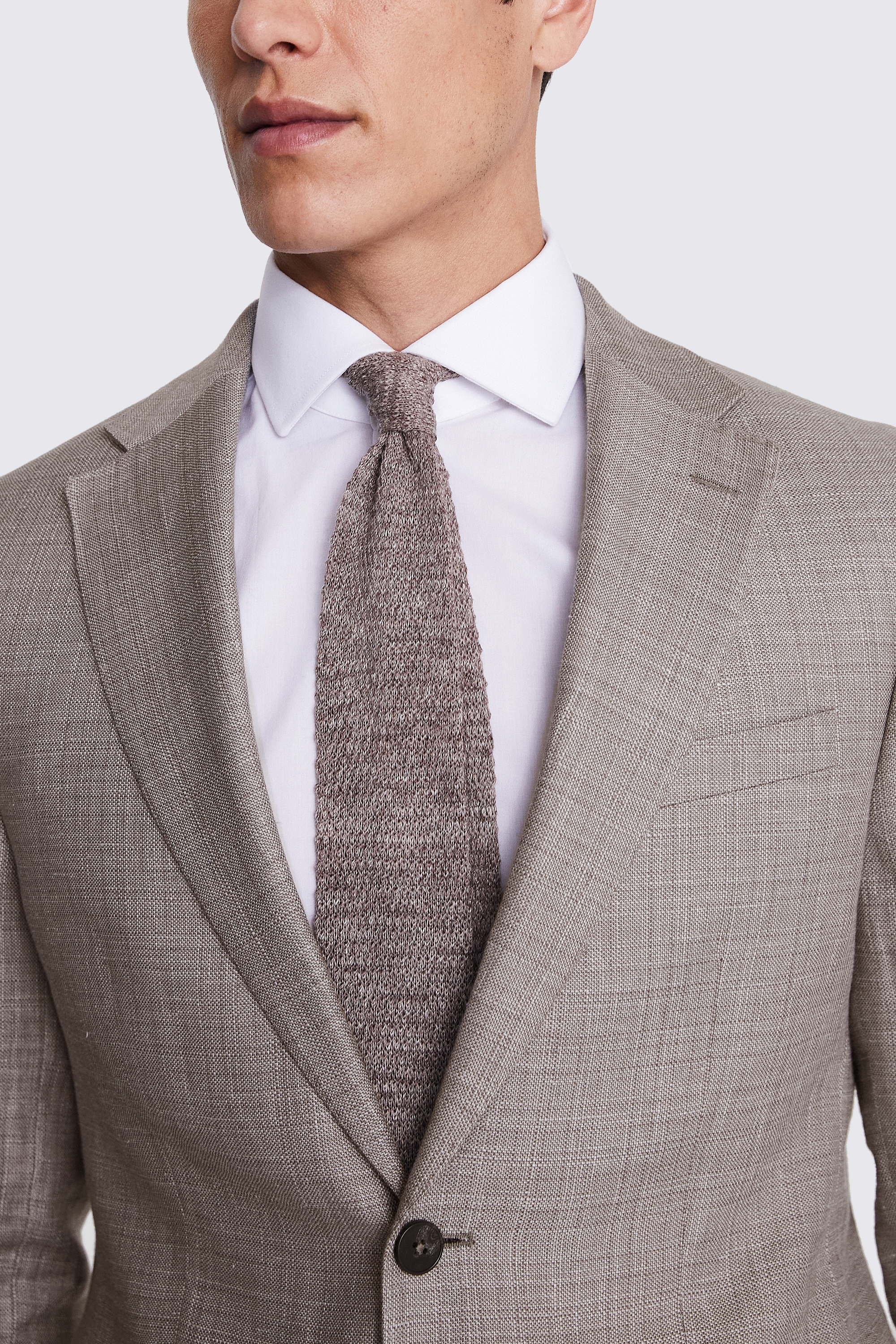 Italian Slim Fit Light Taupe Jacket