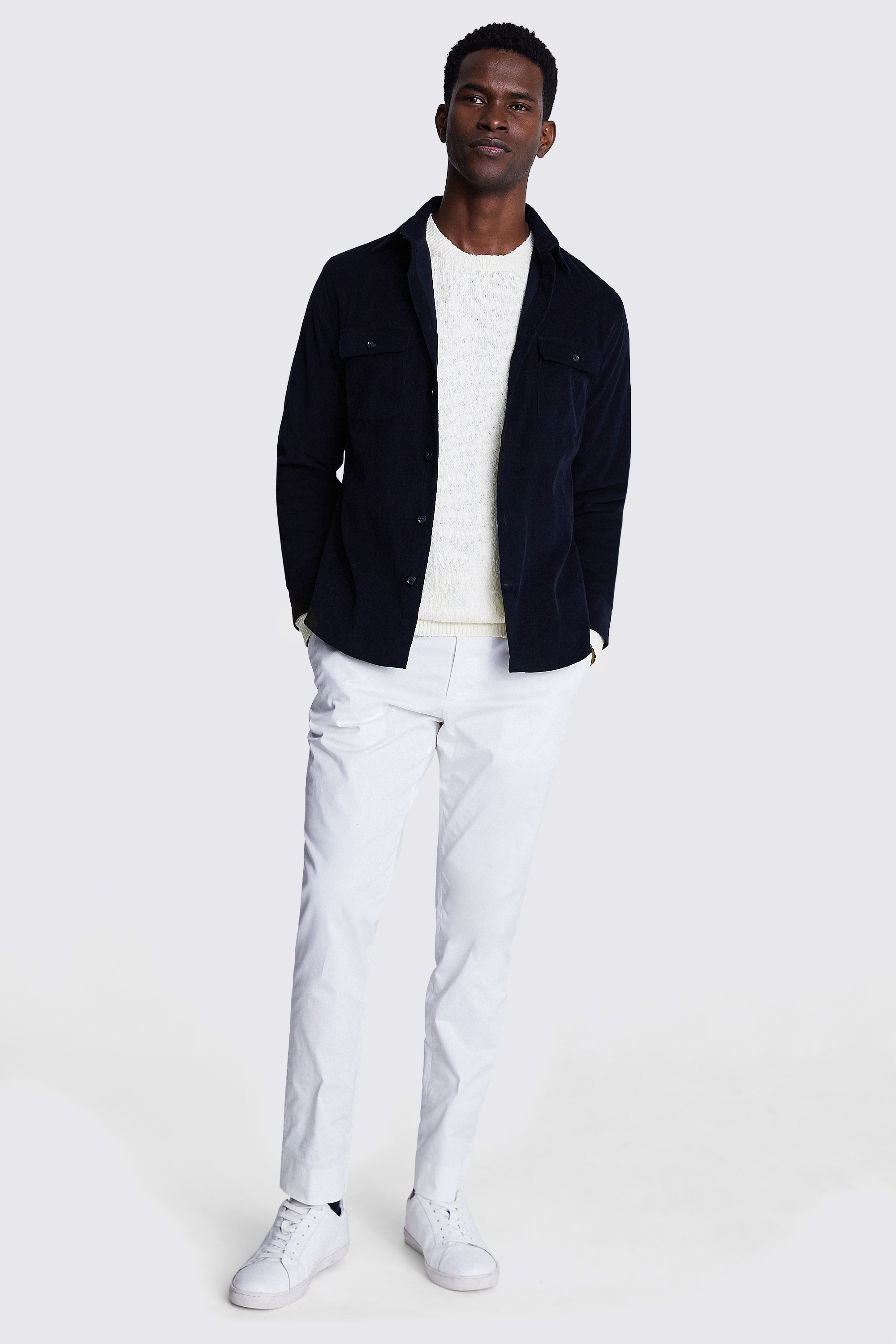 Ecru Slouchy Bouclé Crew-Neck Jumper