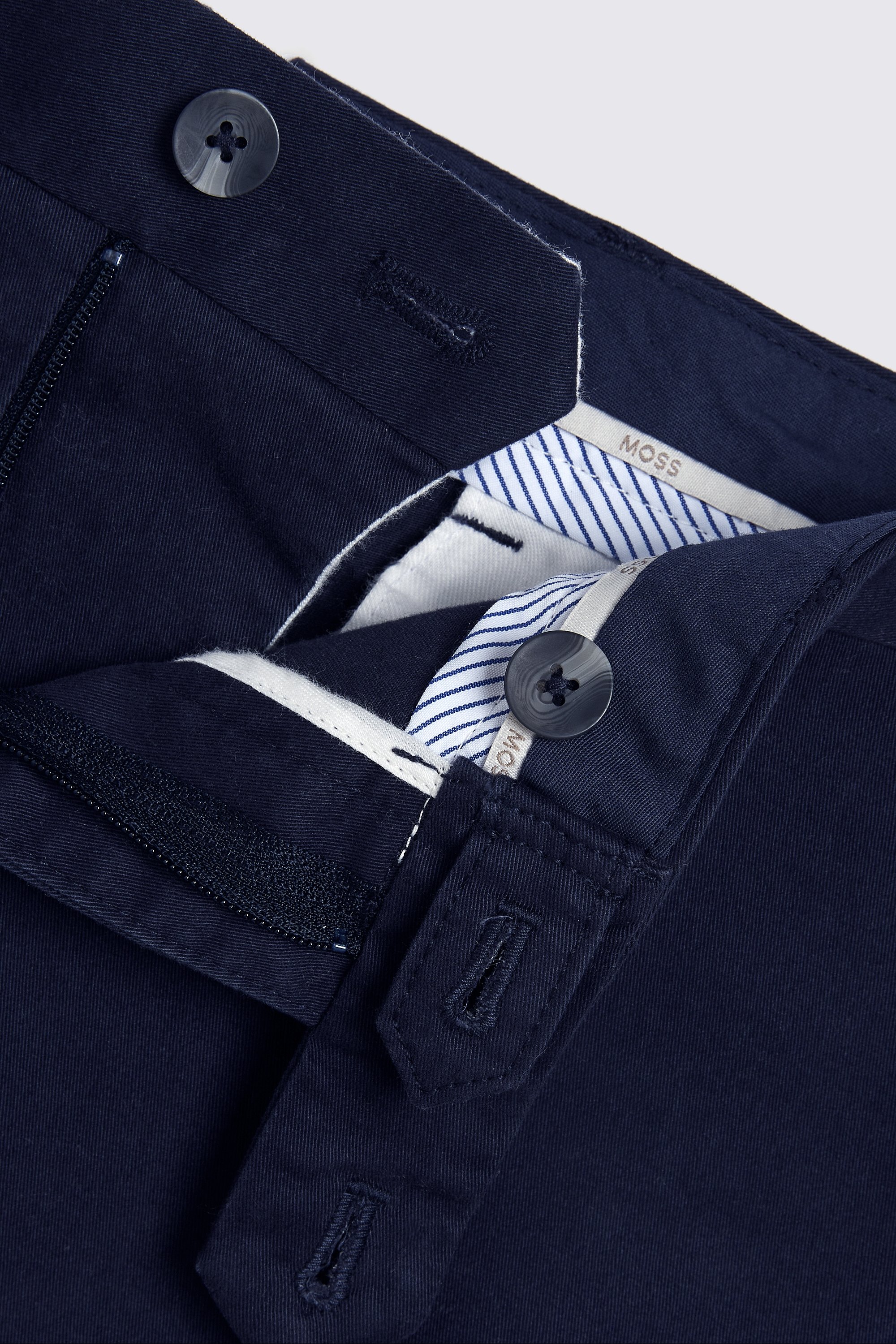 Slim Fit Navy Stretch Chino Shorts