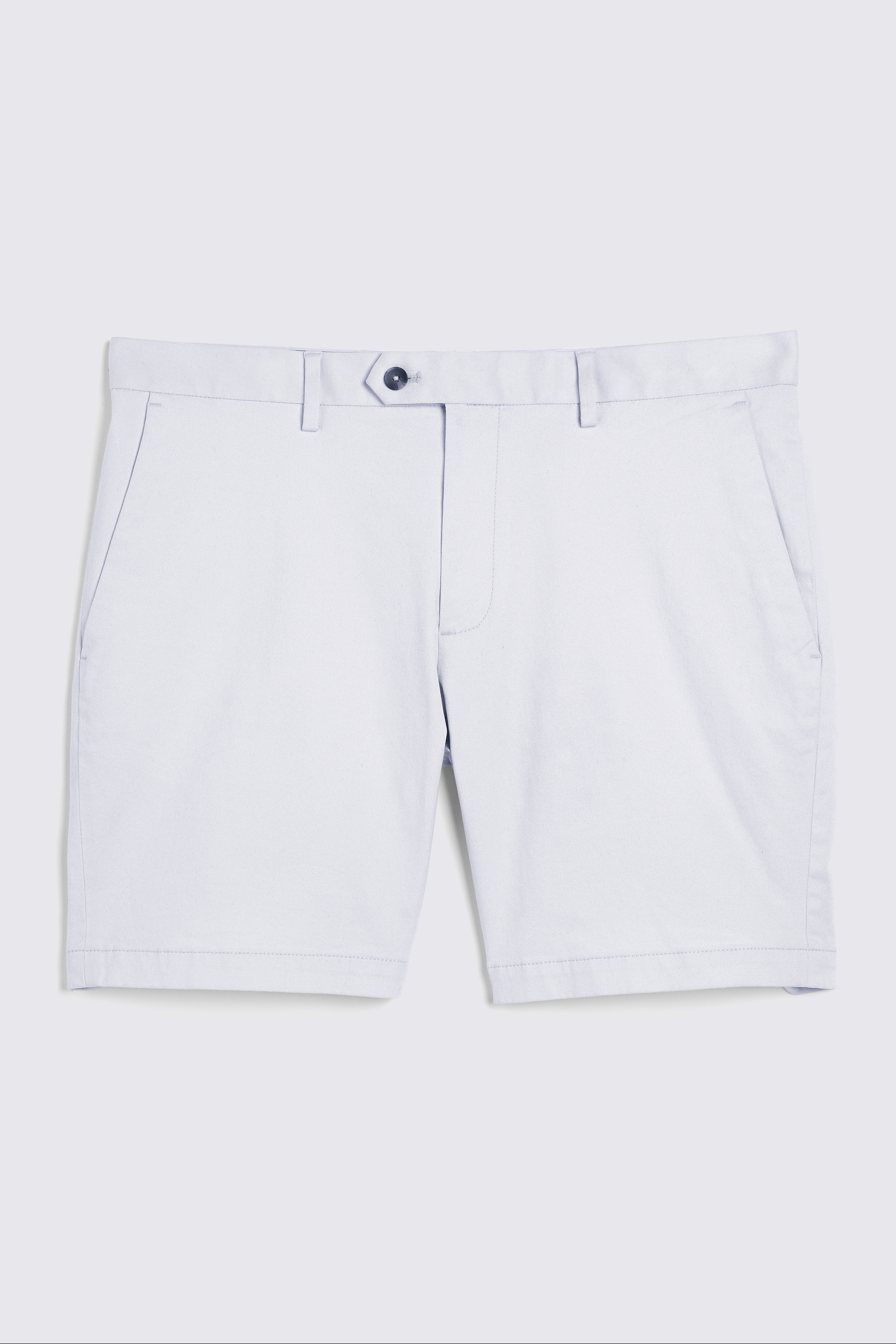 Slim Fit Light Grey Chino Shorts