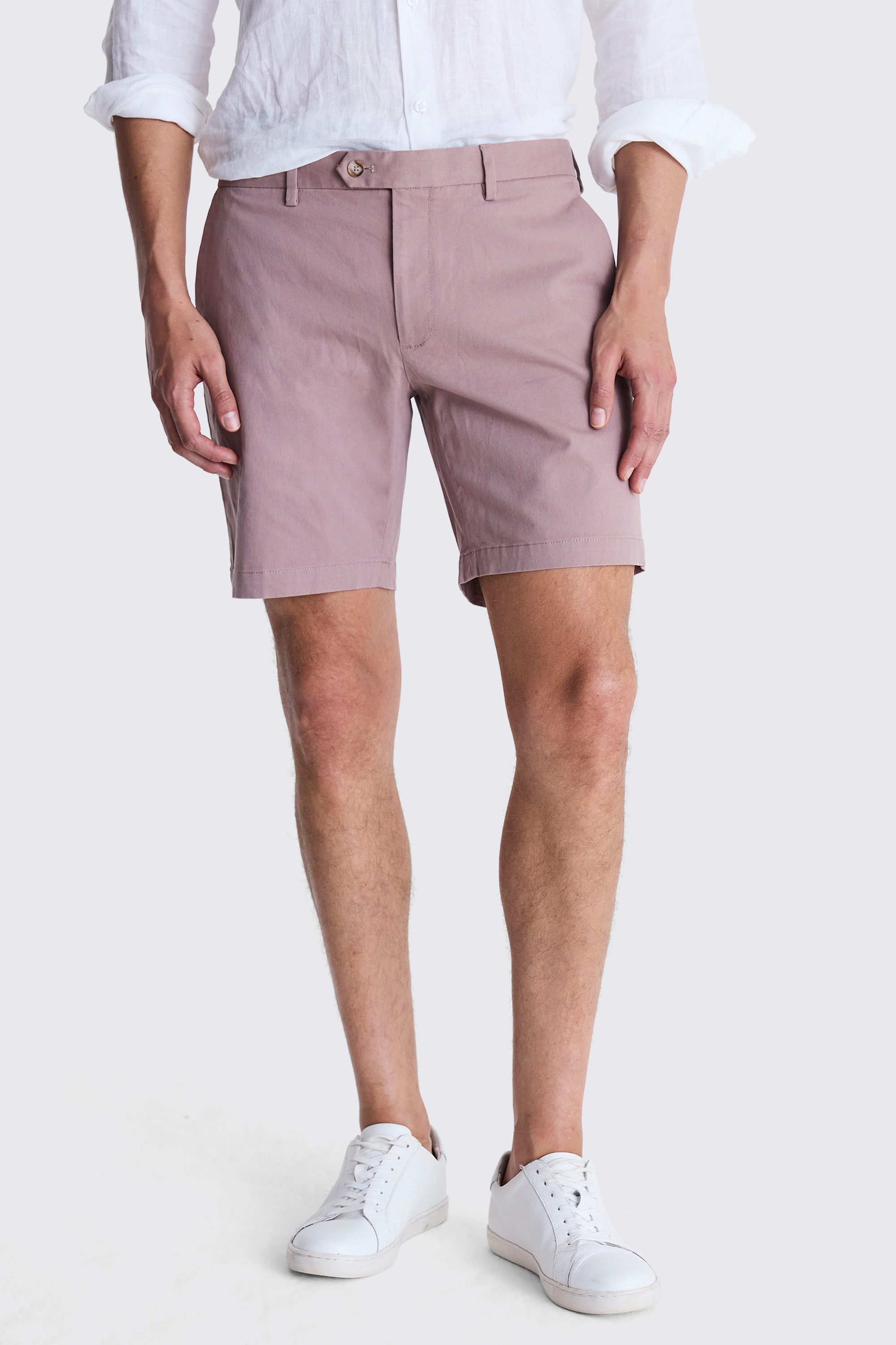 Slim Fit Dusty Pink Chino Shorts