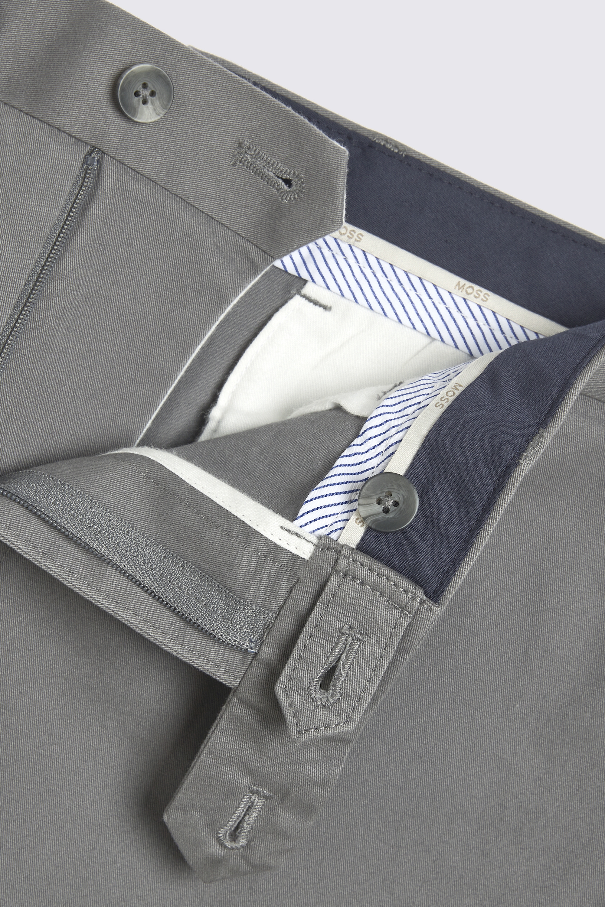 Slim Fit Grey Chino Short