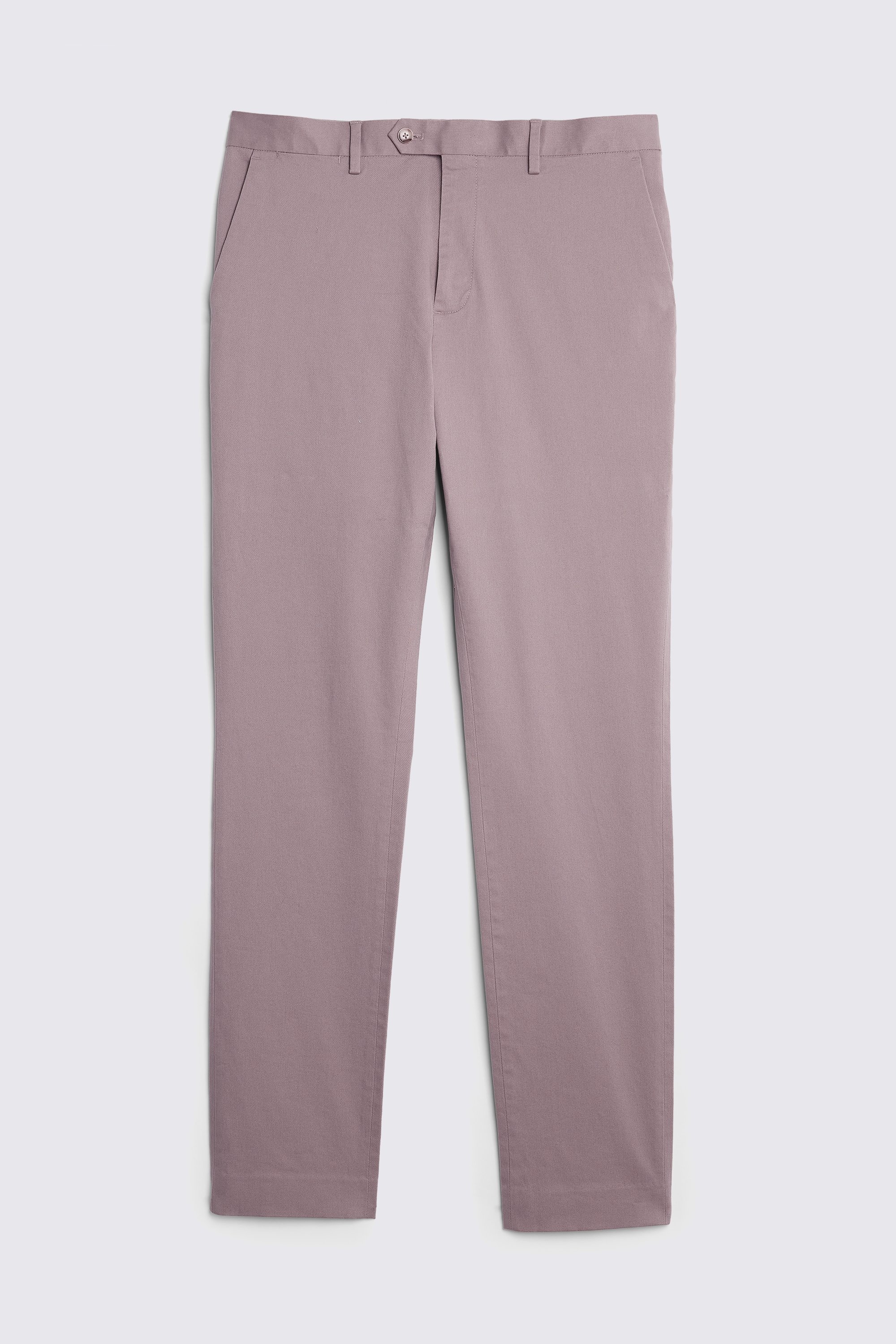 Slim Fit Dusty Pink Stretch Chinos