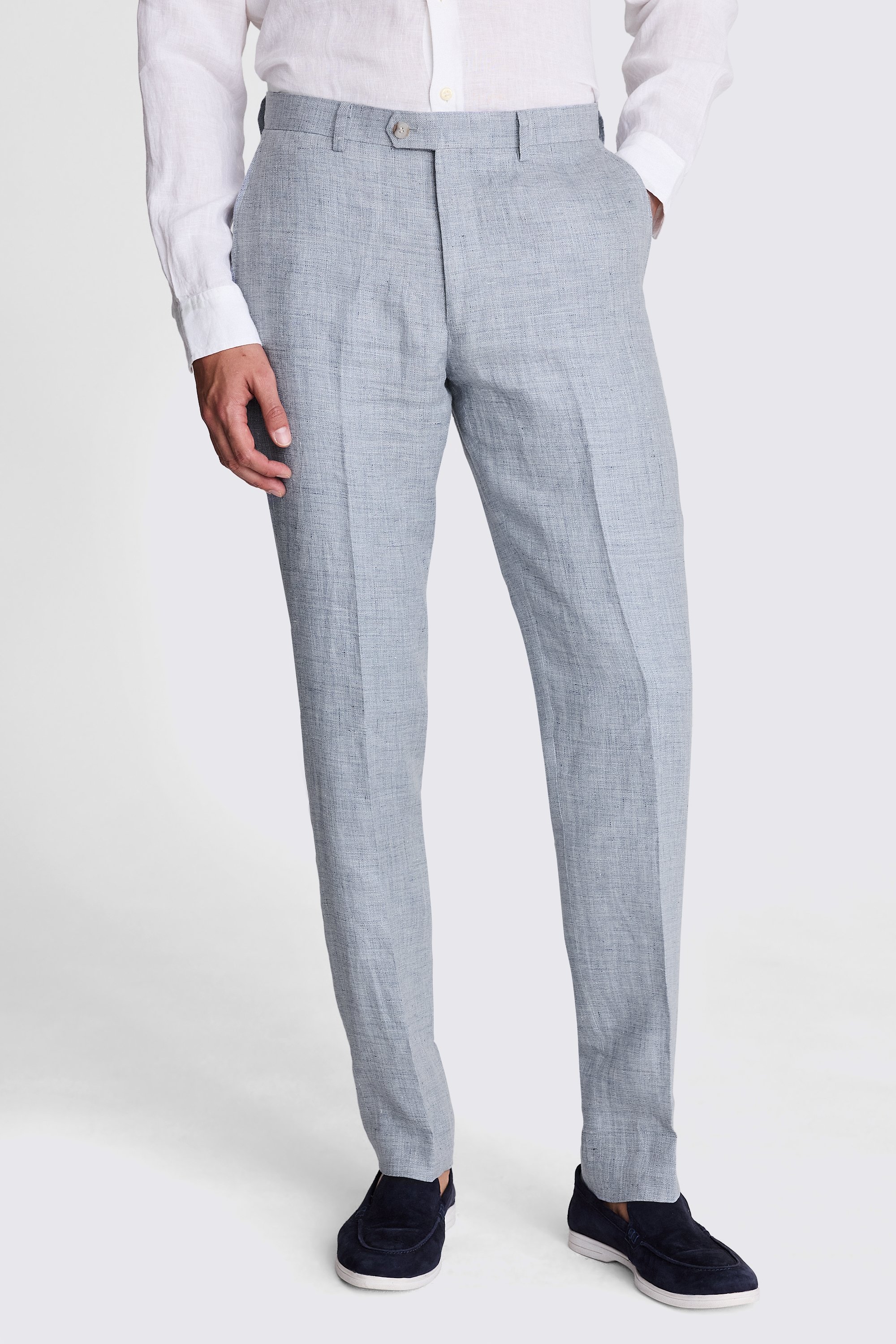 Custom Made light blue linen suit