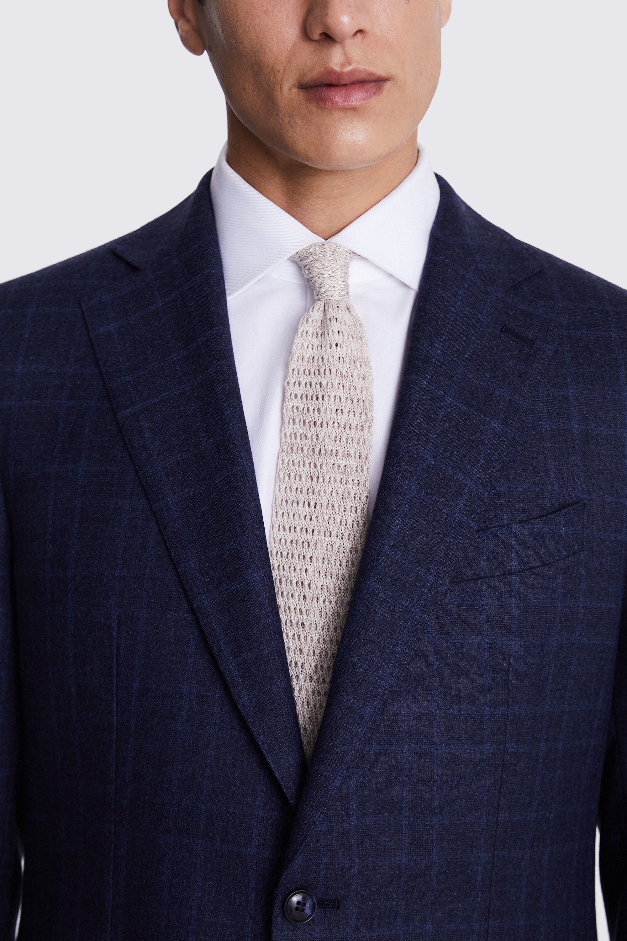 Regular Fit Blue Check Jacket