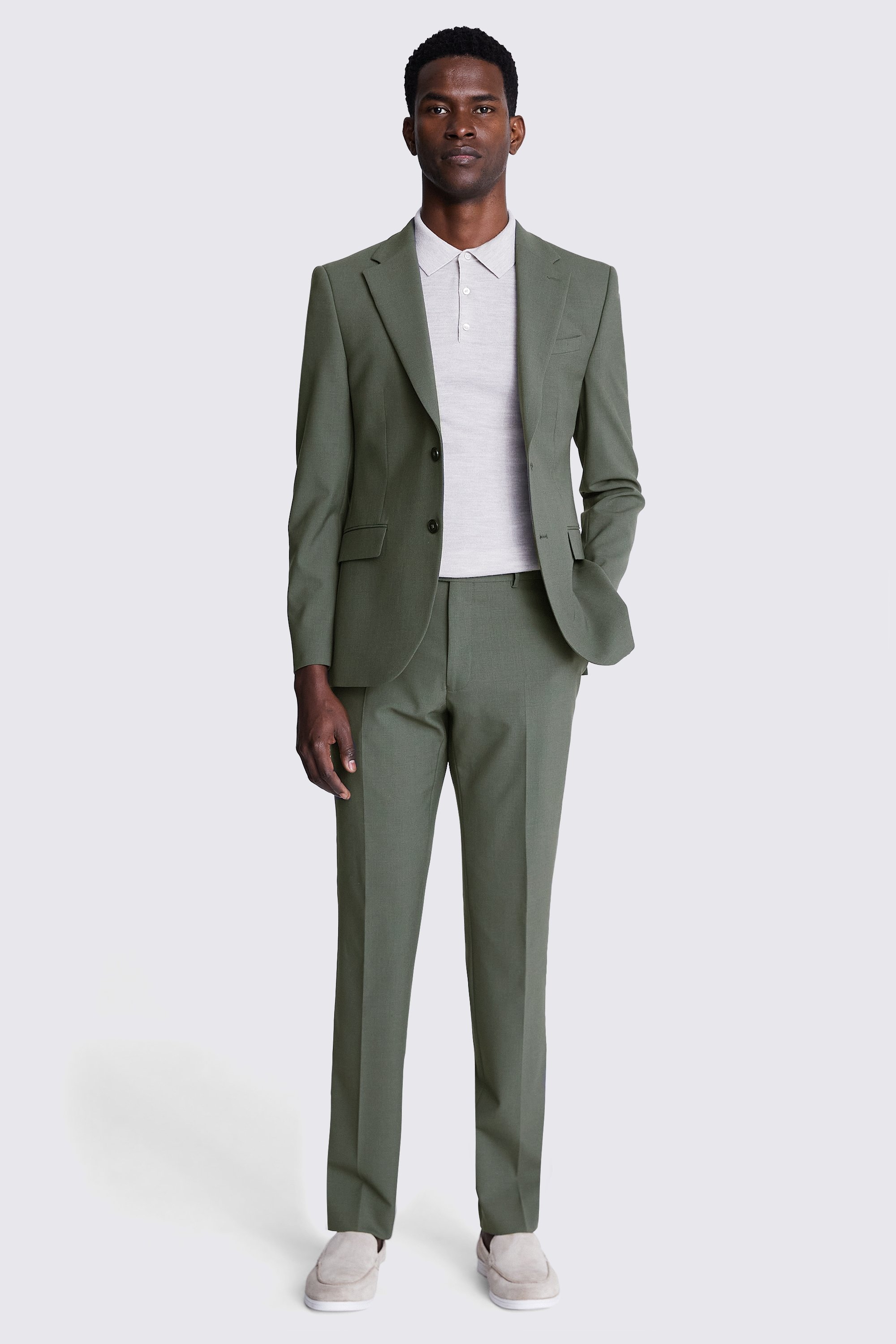 DKNY Slim Fit Sage Green Jacket | Buy Online at Moss