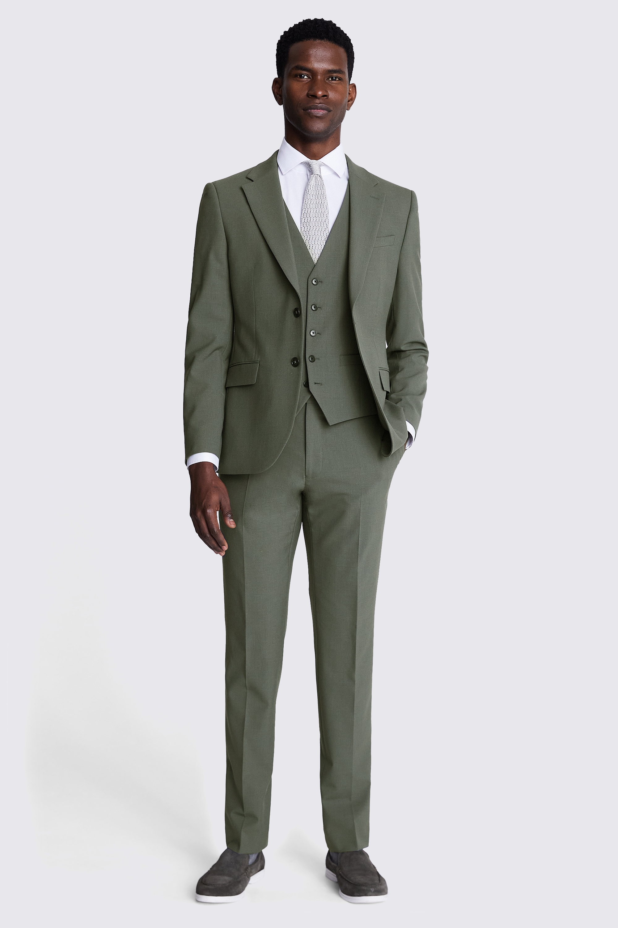 DKNY Slim Fit Sage Green Jacket | Buy Online at Moss