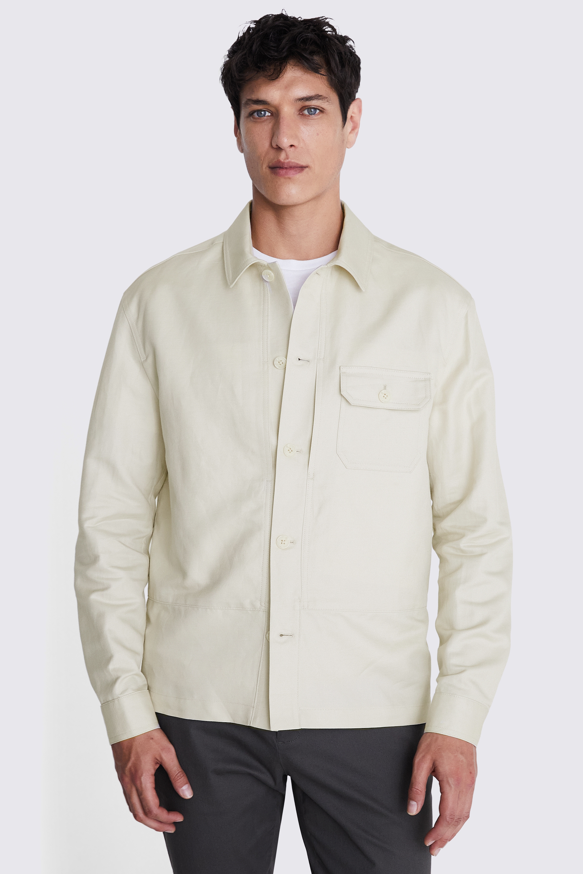 Light Camel Worker Overshirt