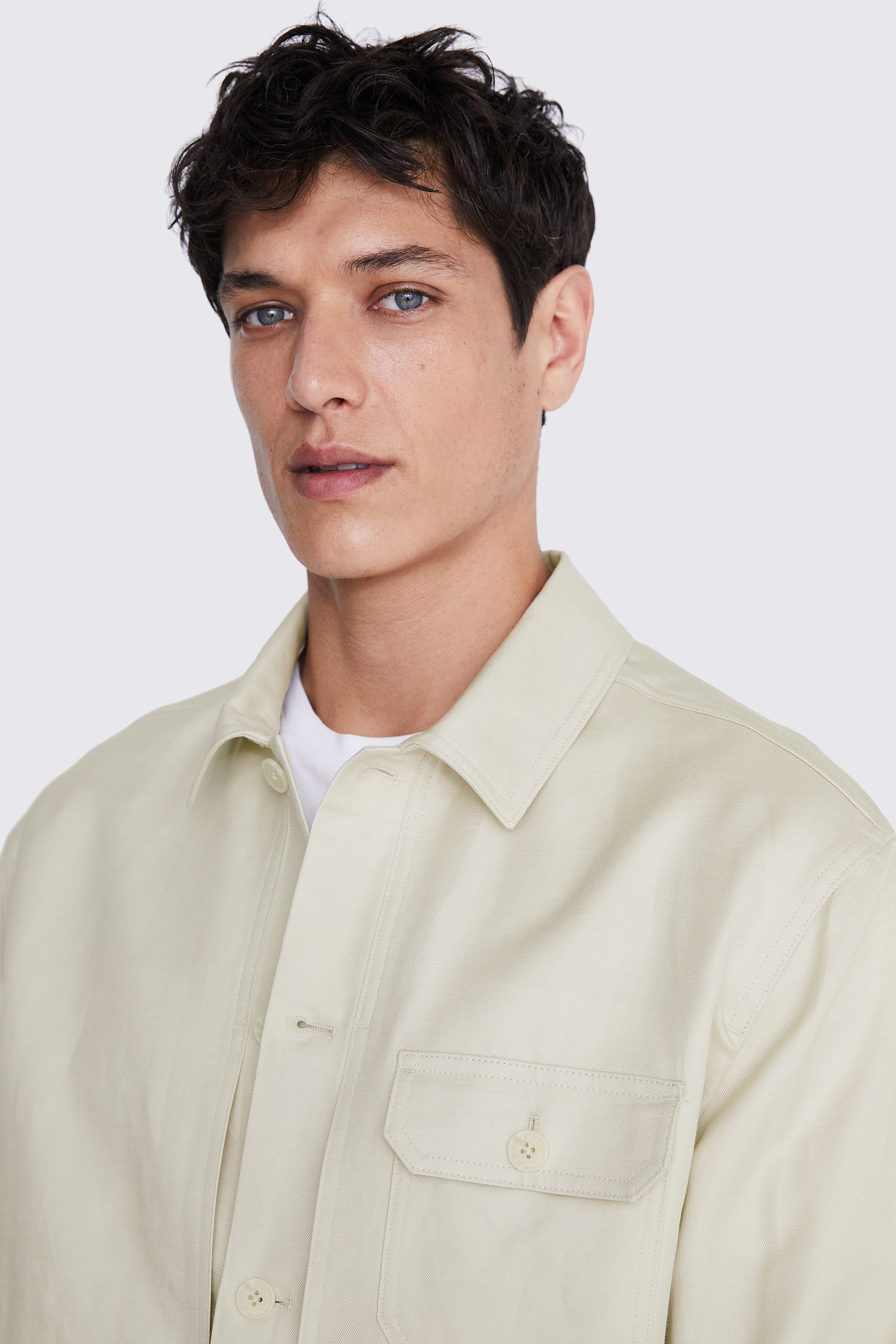 Light Camel Worker Overshirt