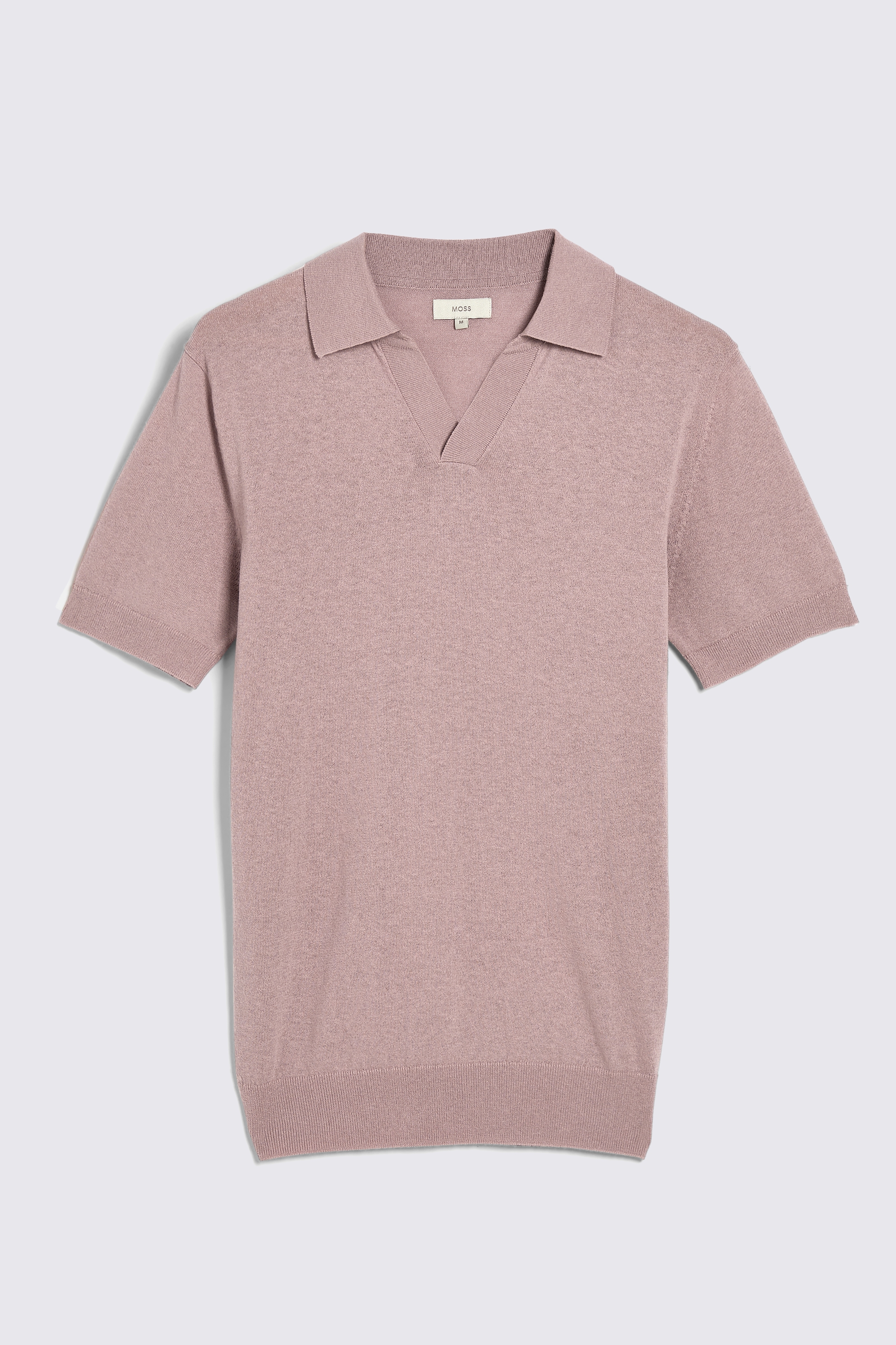 Linen Blend Pink Skipper Polo
