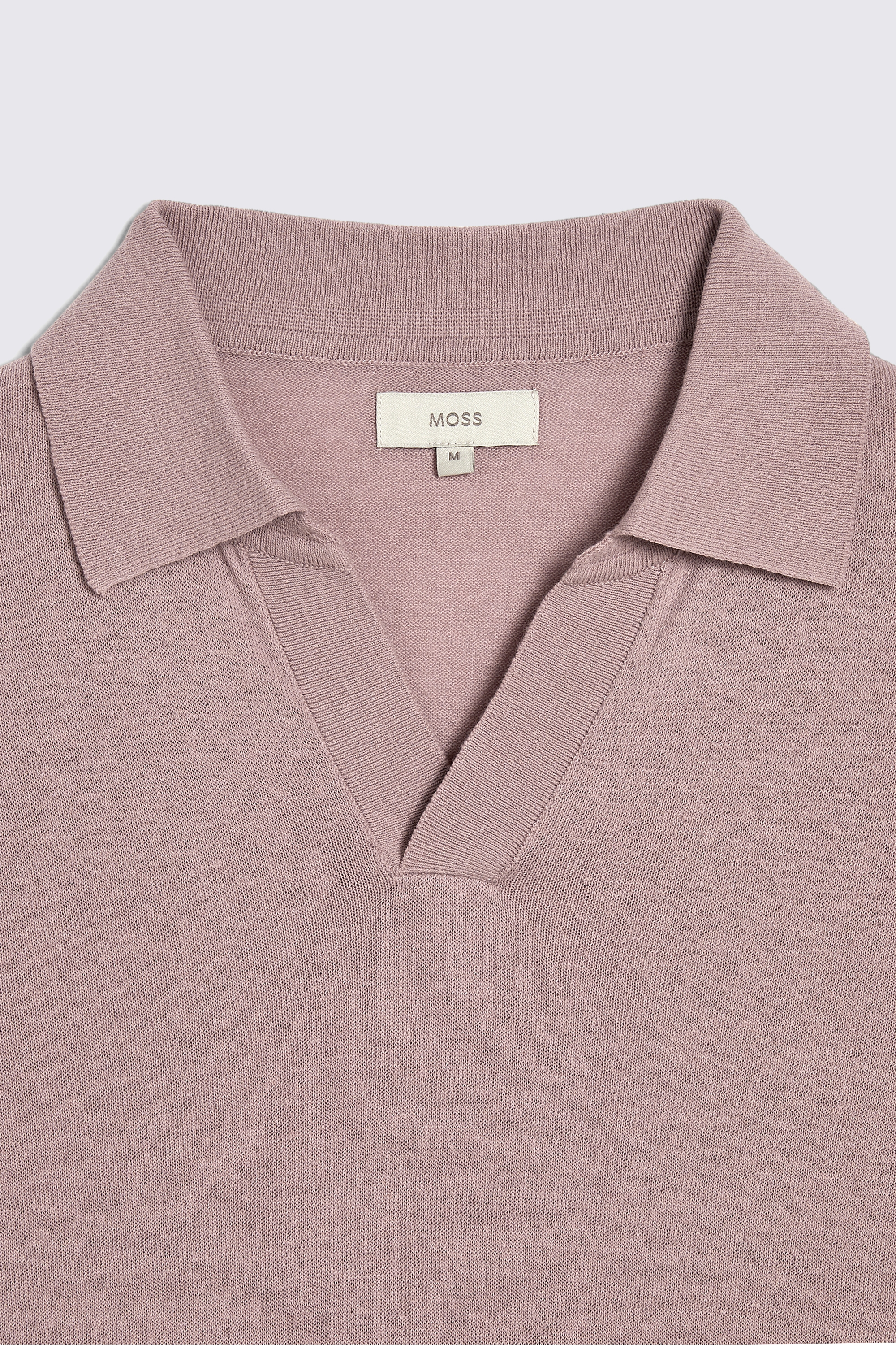 Linen Blend Pink Skipper Polo
