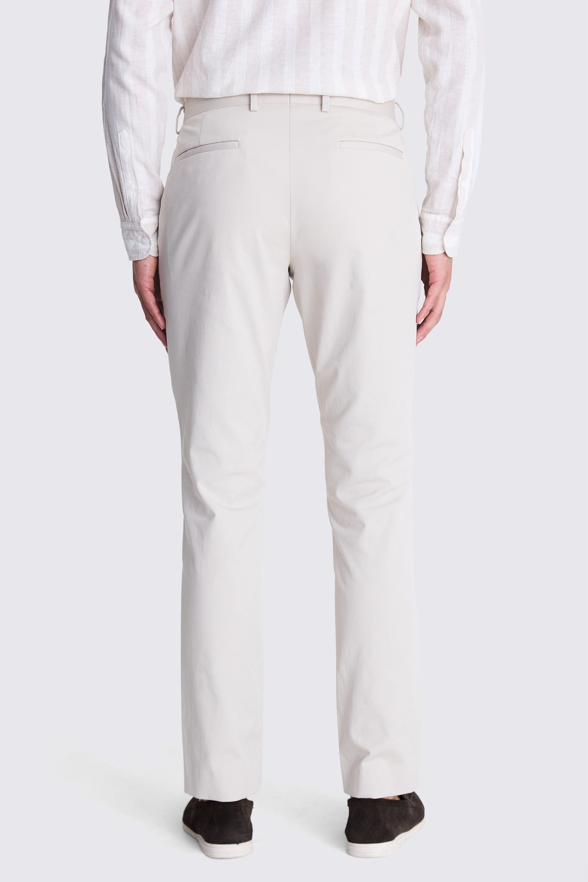 Slim Fit Light Camel Trousers | Buy Online at Moss