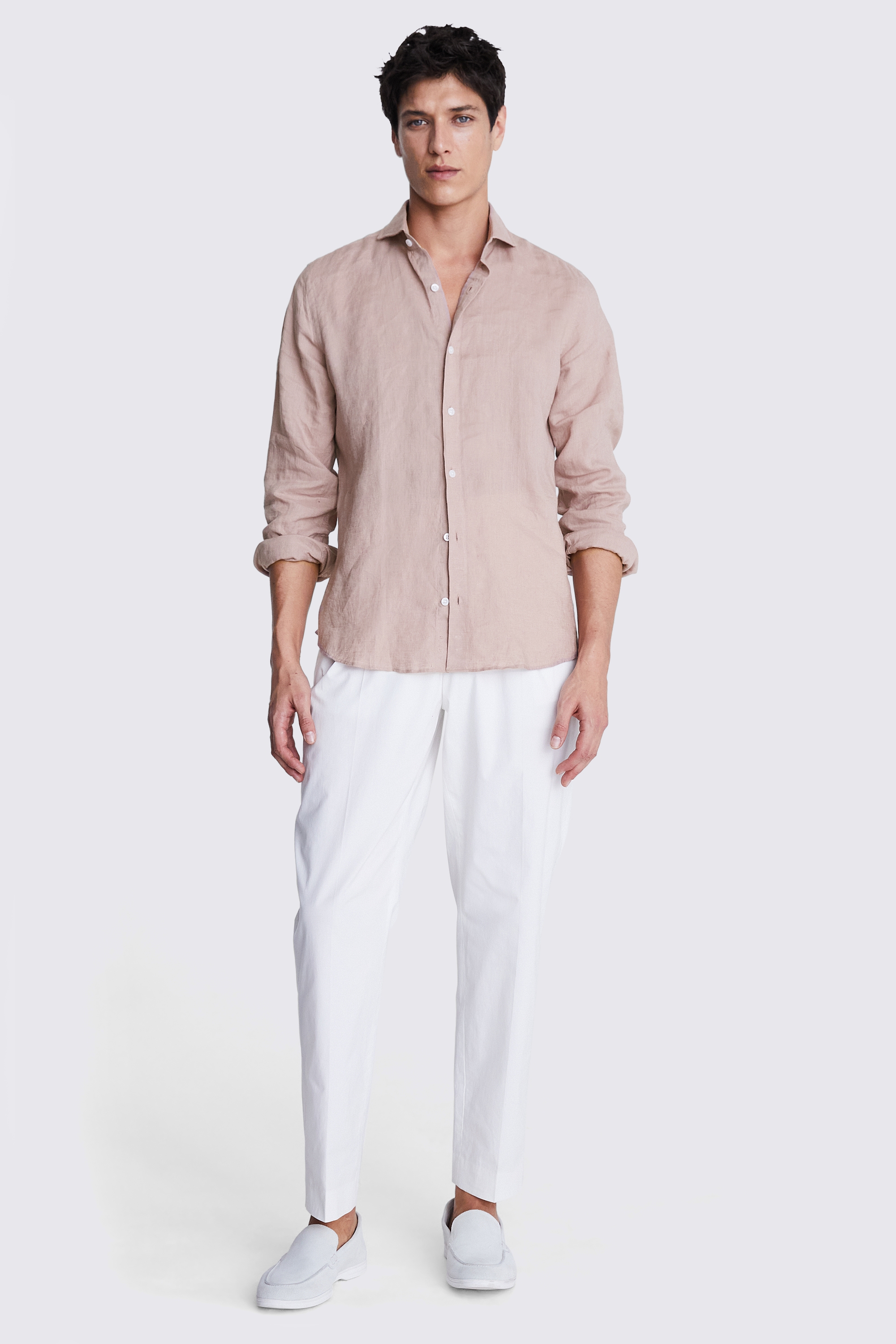 Dusty Pink Linen Shirt